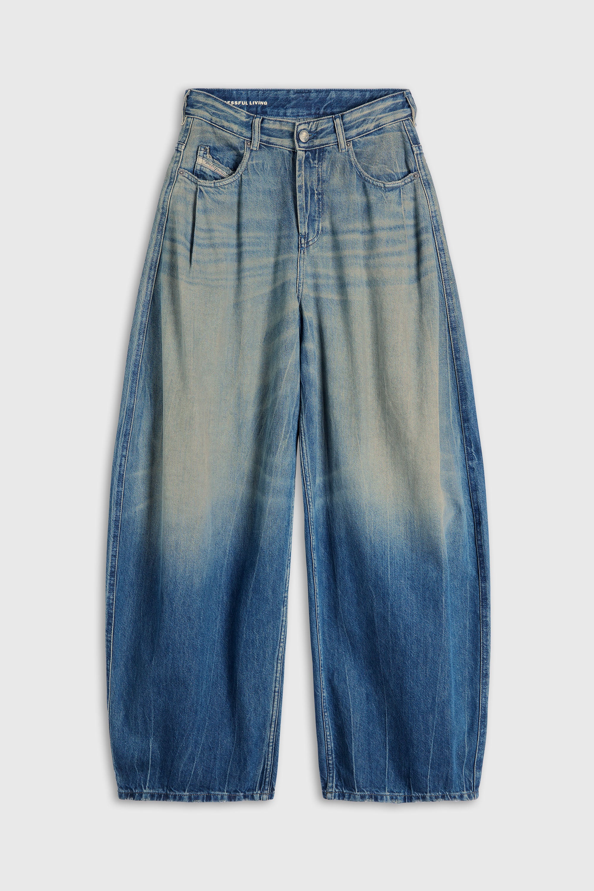 Diesel - Woman's Relaxed Jeans 1987 D-Khelz 09Q72, Dark Blue - 2