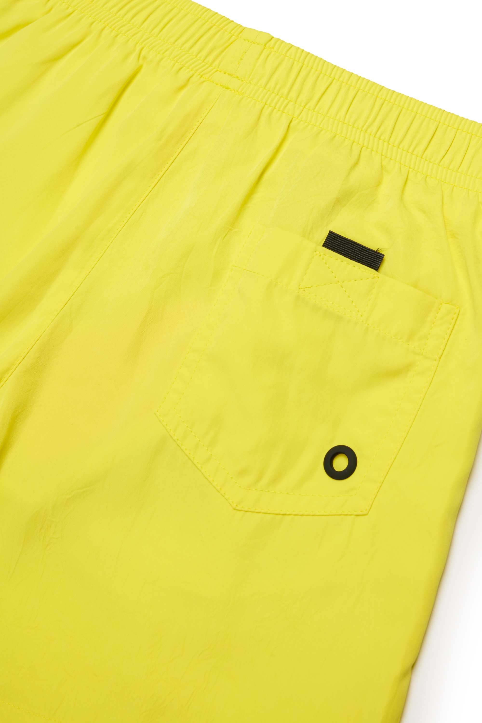 Diesel - MIDIT, Man's Swim shorts with maxi logo in Yellow - 4