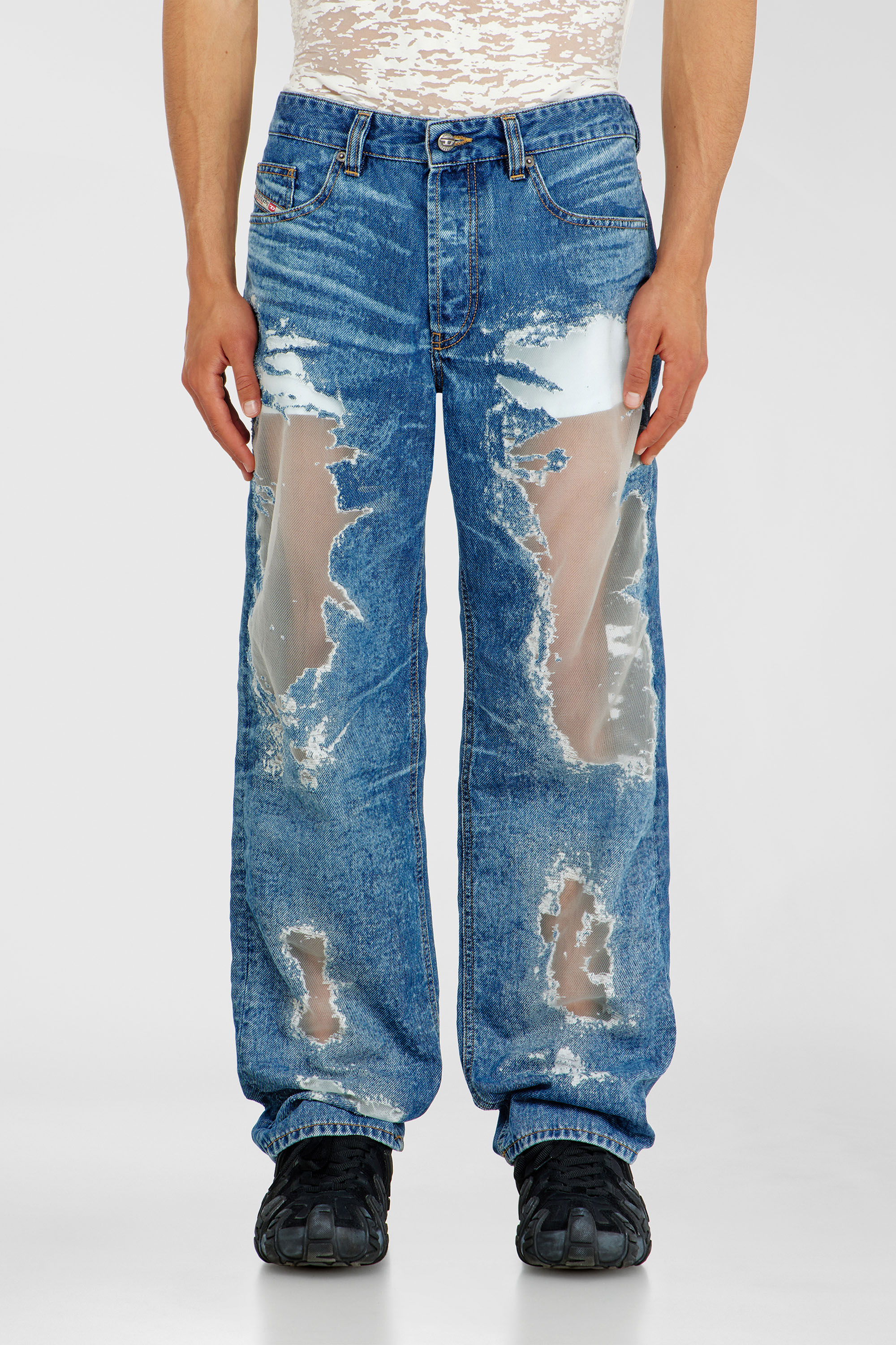 Diesel - Man's Regular Jeans 2024 D-Macs 068ZH, Medium blue - 2