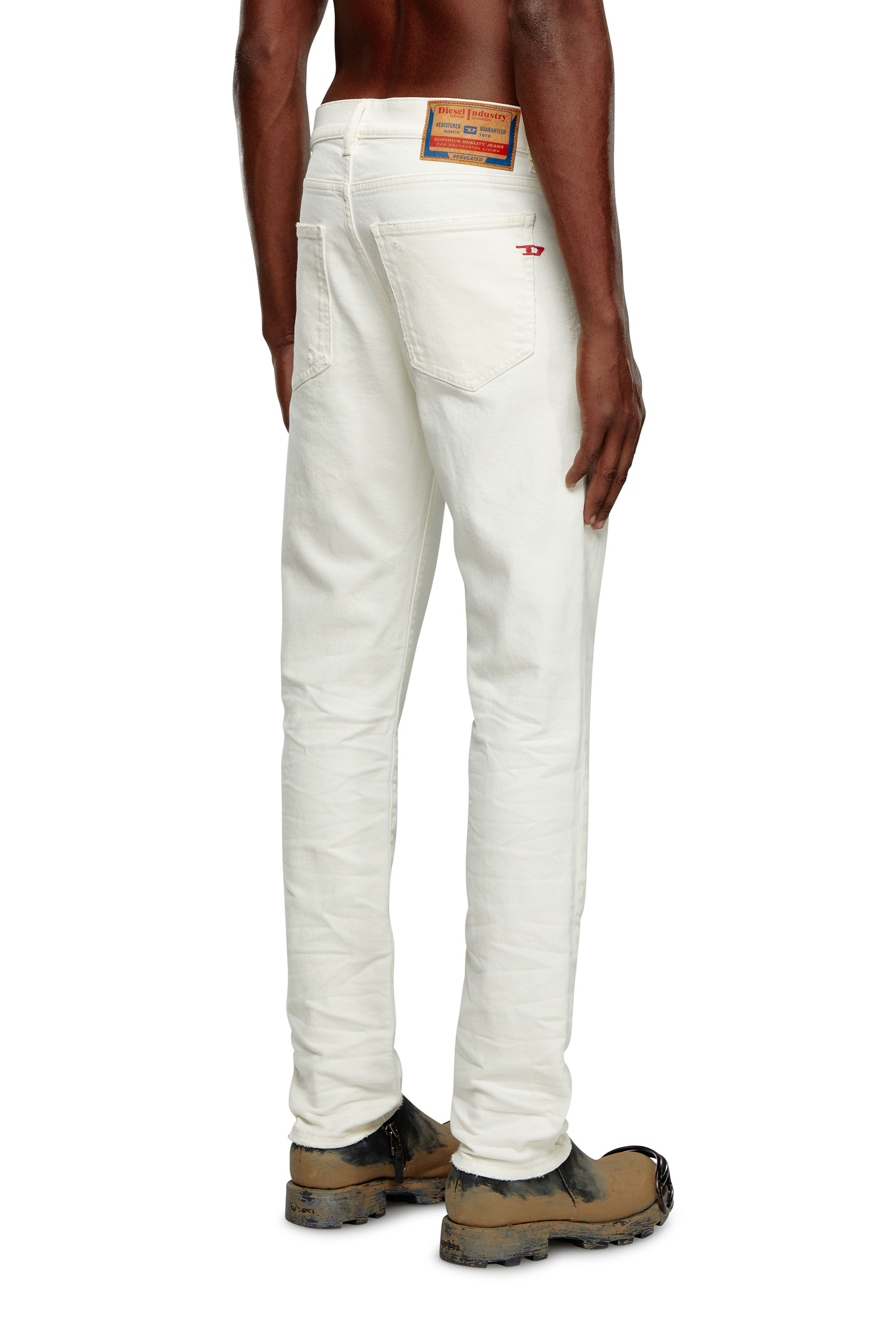 Diesel - Slim Jeans 2019 D-Strukt 09I15, White - Image 4