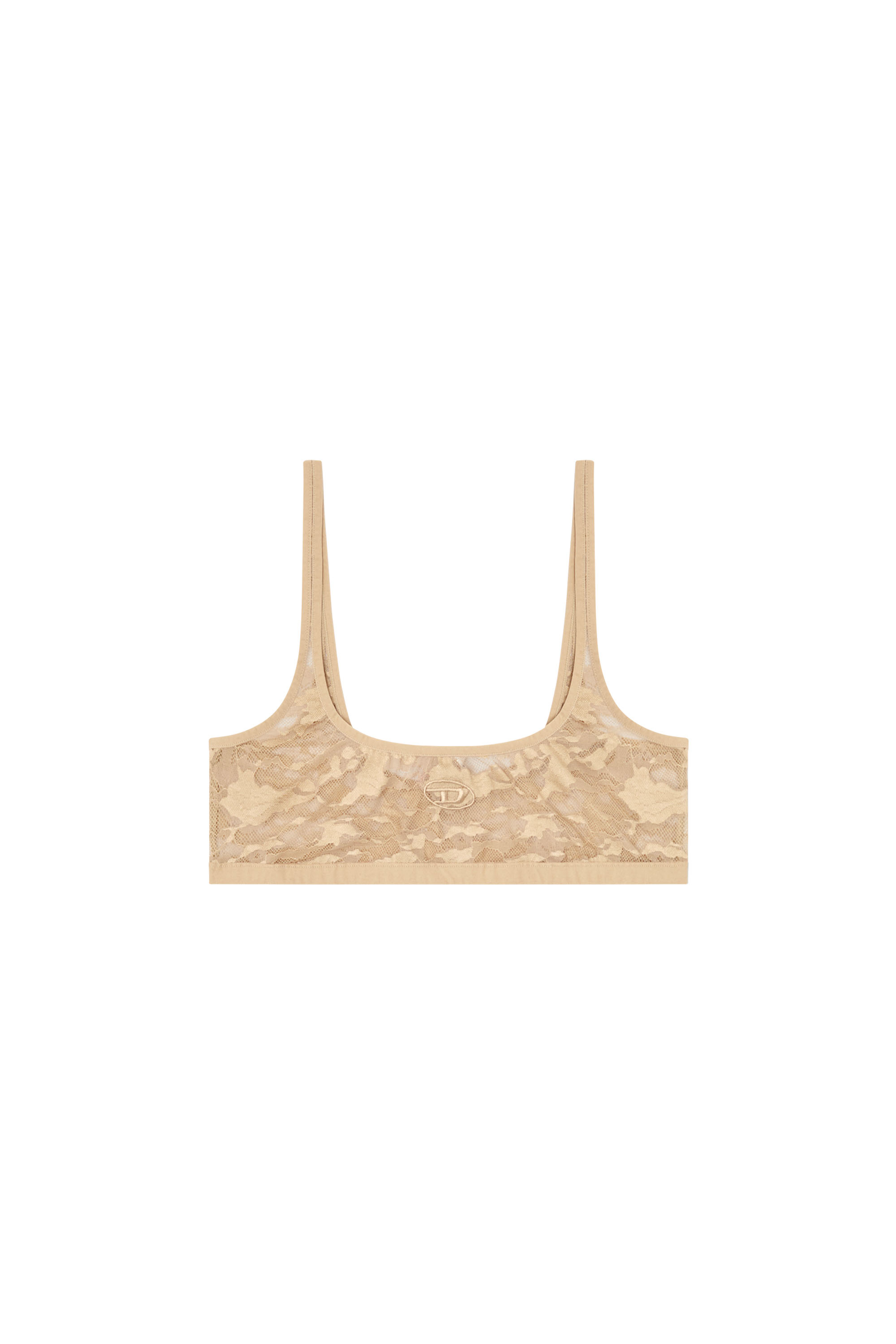 Diesel - KELSI-UTLT, Woman's Bralette in camo lace in Light Brown - 4