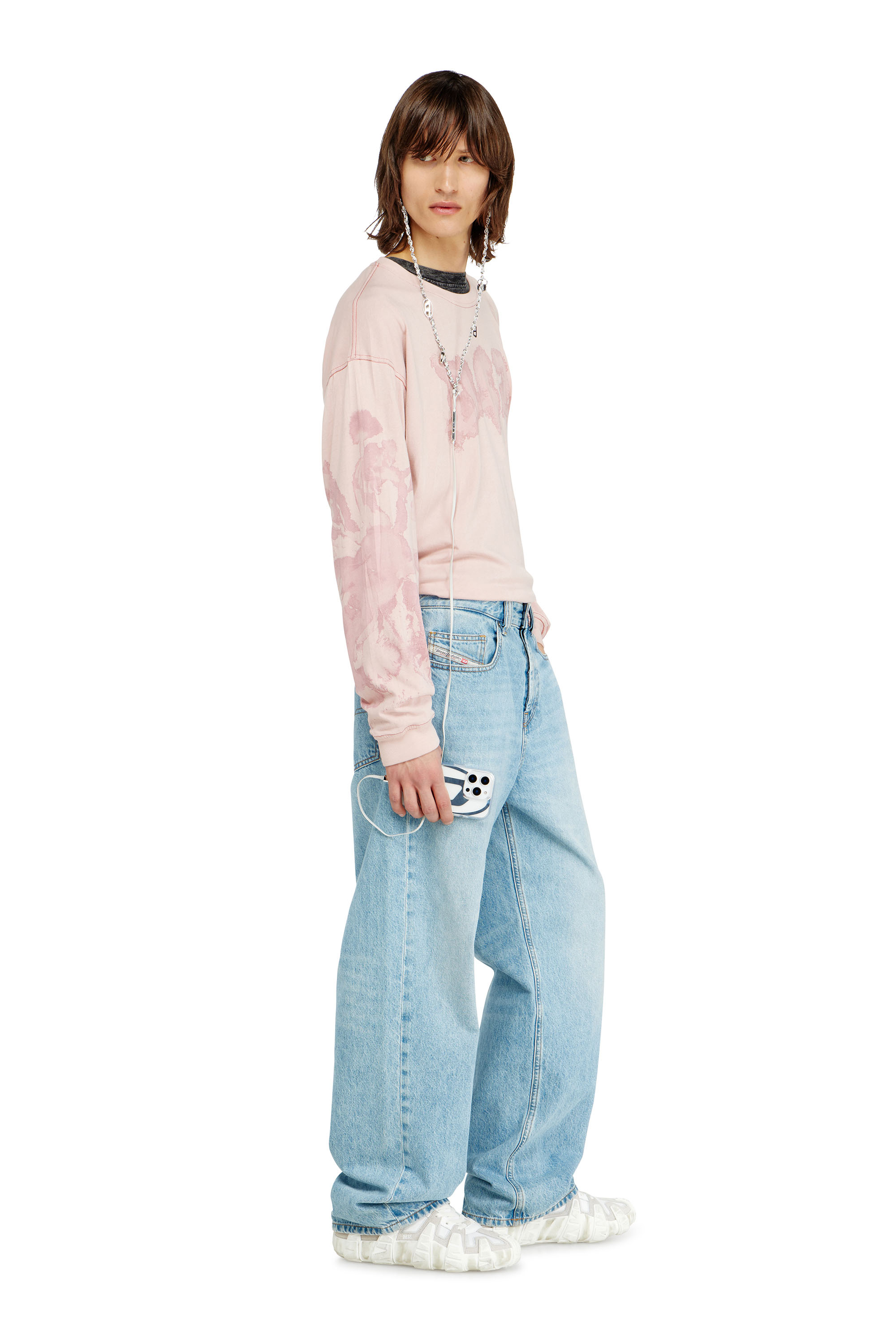 Diesel - Man's Relaxed Jeans 2001 D-Macro 09I29, Light Blue - 2