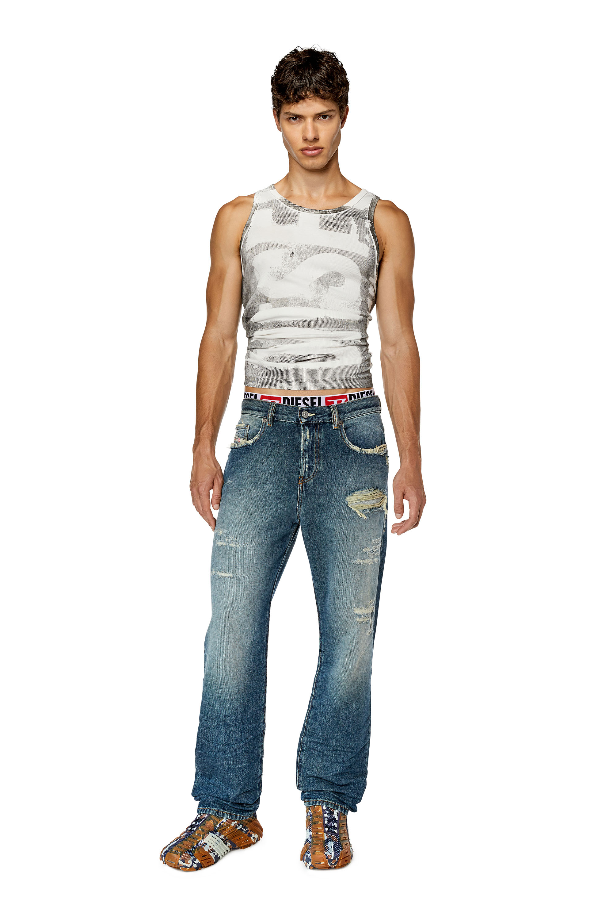 Diesel - Straight Jeans 2020 D-Viker E9C40, Dark Blue - Image 4