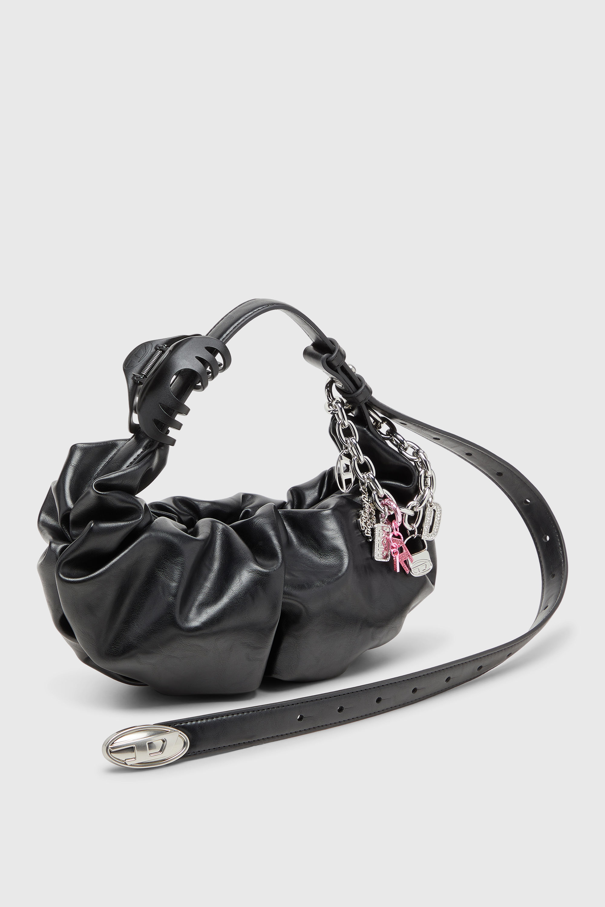Diesel - CHARM-D, Unisex's Charm with rhinestone D charm in Pink - 3