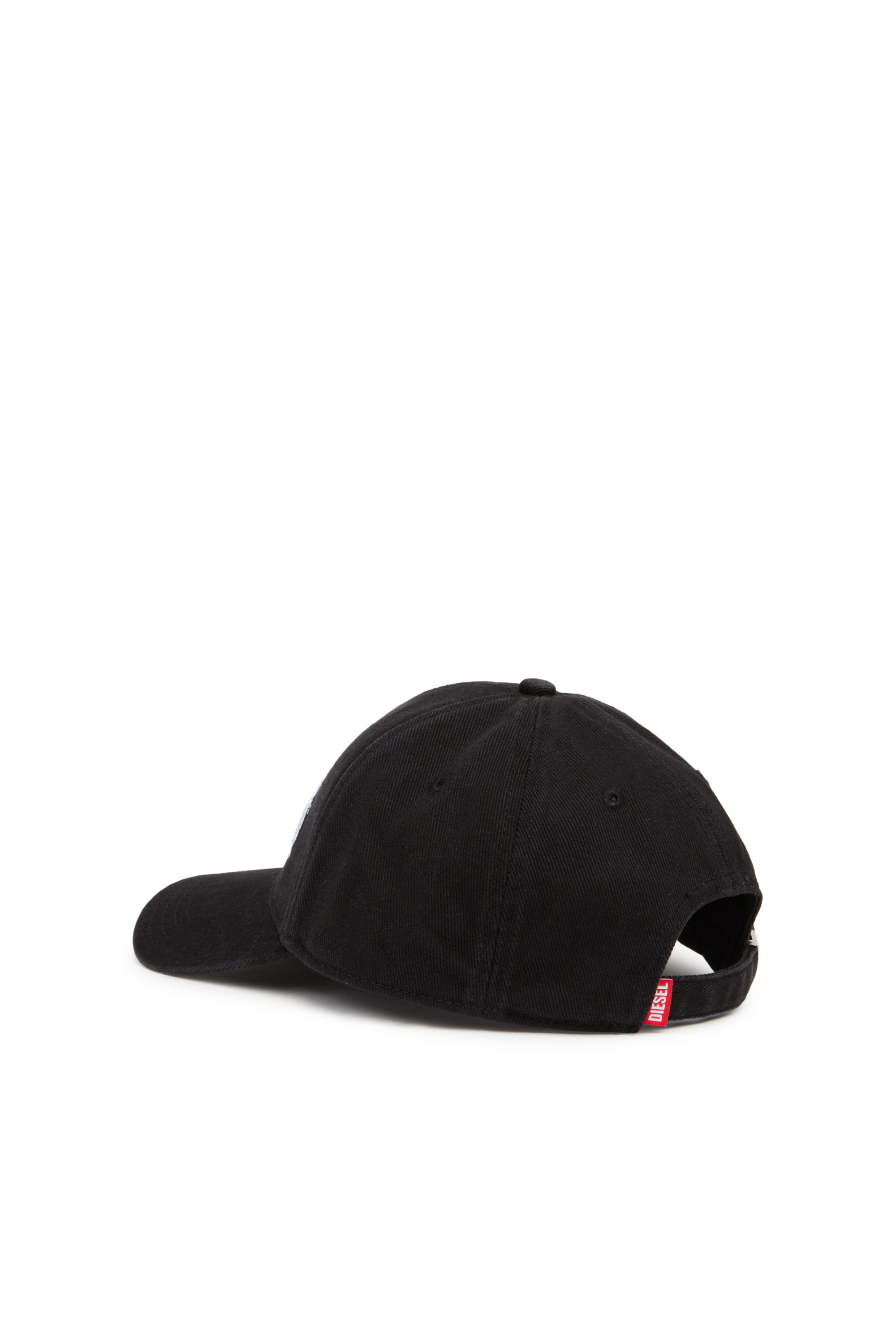 CORRY-DIV-WASH, Black Diesel - CORRY-DIV-WASH, Man's Baseball cap with logo embroidery in Black - 2