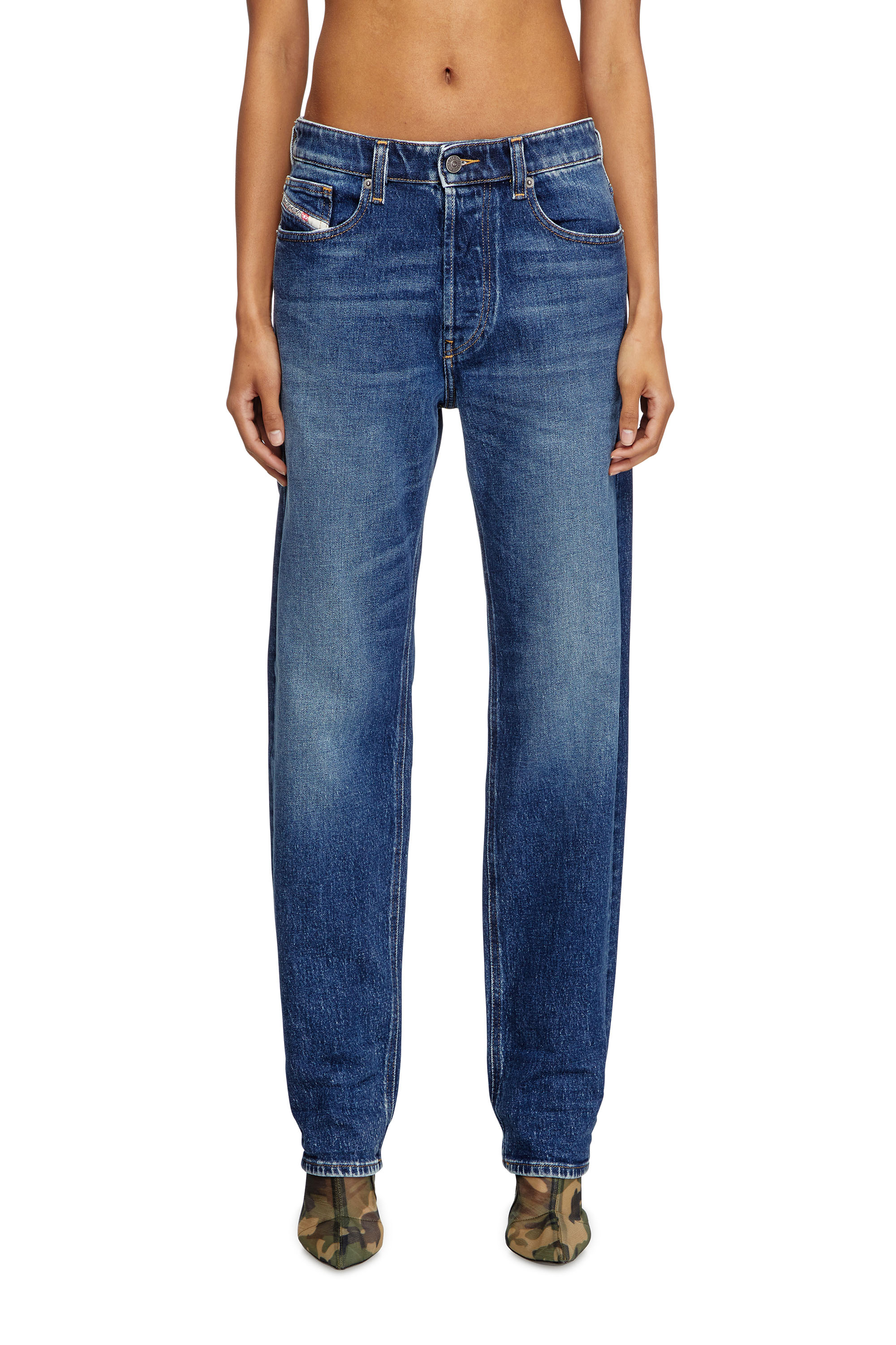 Diesel - Woman's Regular Jeans 1988 D-Ark 09L21, Dark Blue - 1