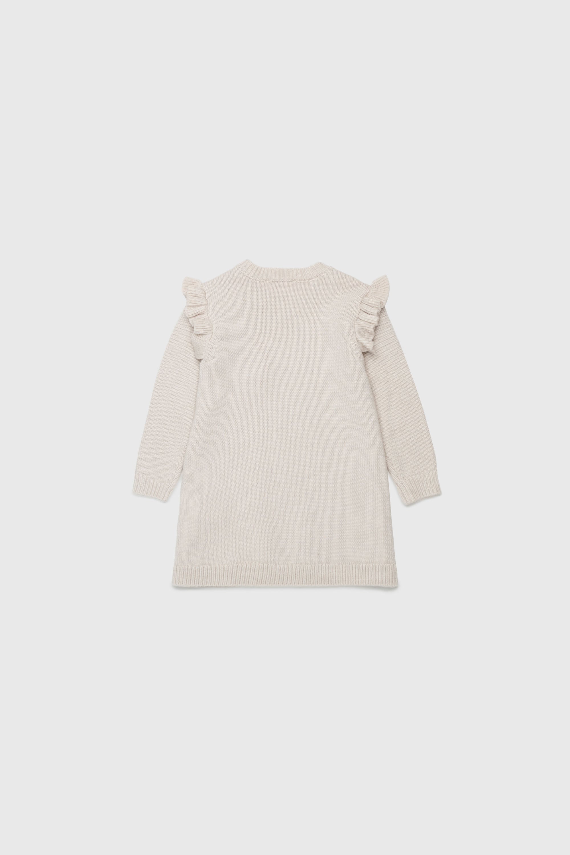Diesel - DSCALOB, Woman's Cashmere-enriched ruffled sweater dress in White - 2