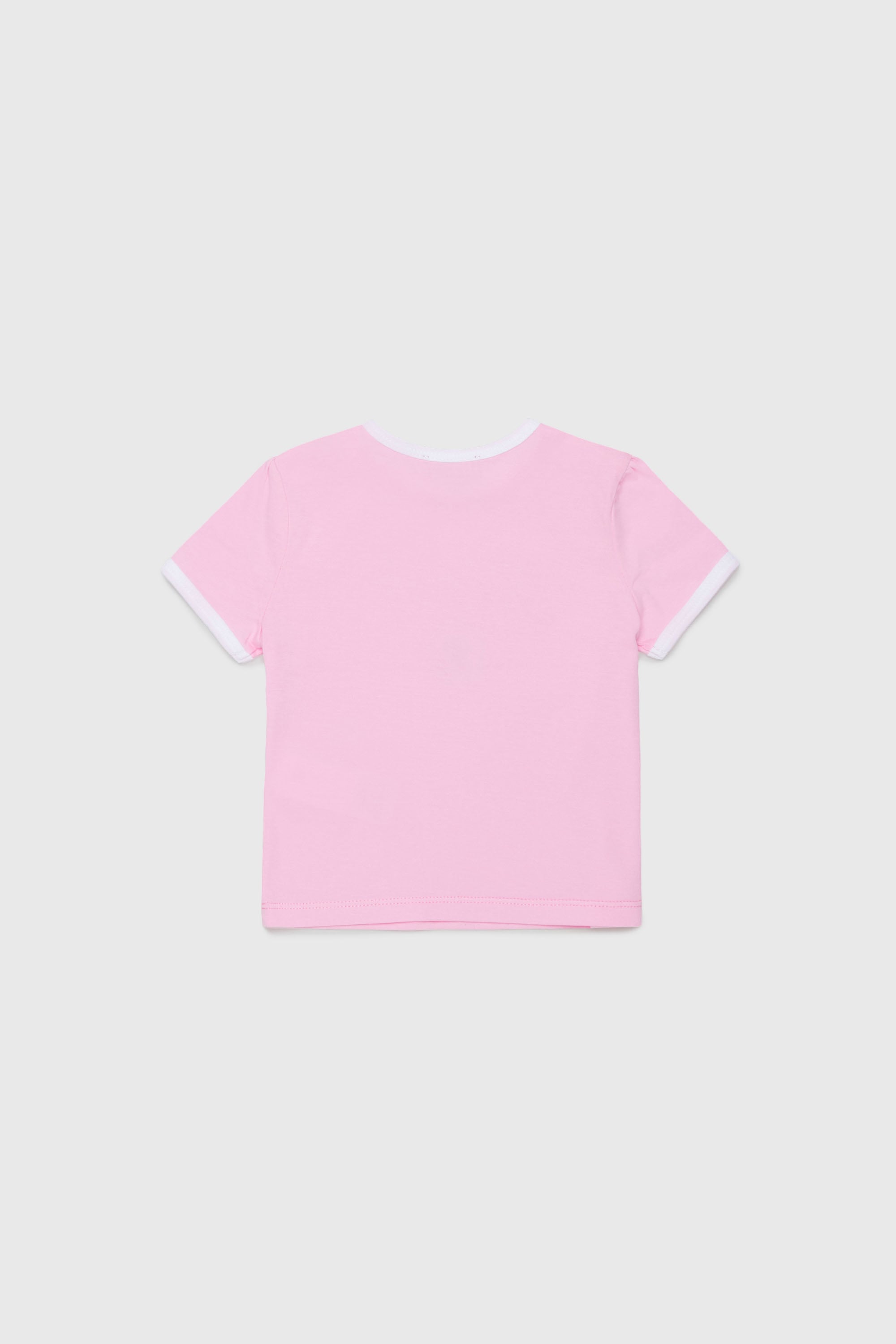 Diesel - TEPAB, Woman's Cotton T-shirt with glitter-effect logo in Pink - 2