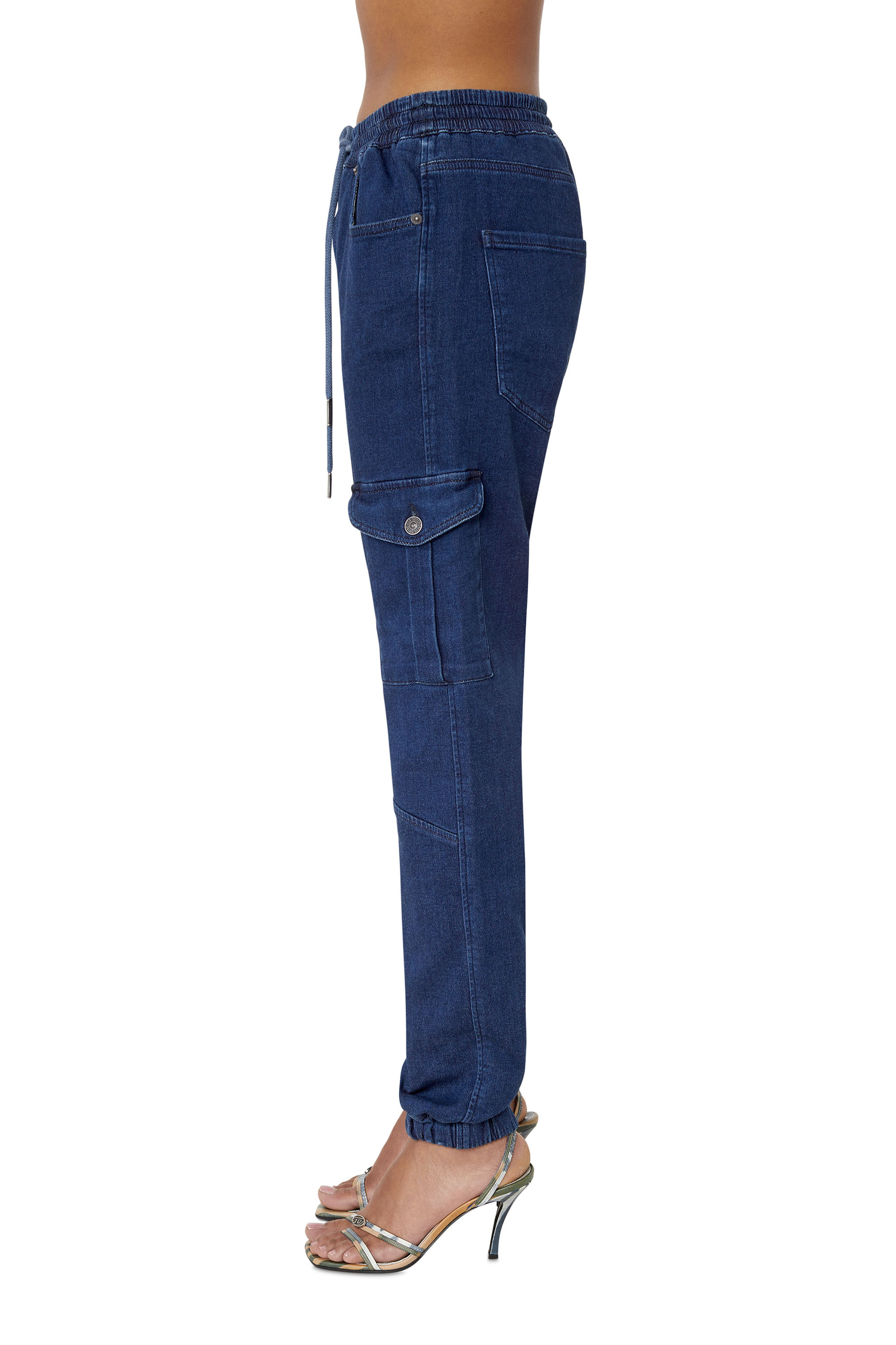 Diesel - D-Ursy Track Denim 069ZQ Slim, Dark Blue - Image 4