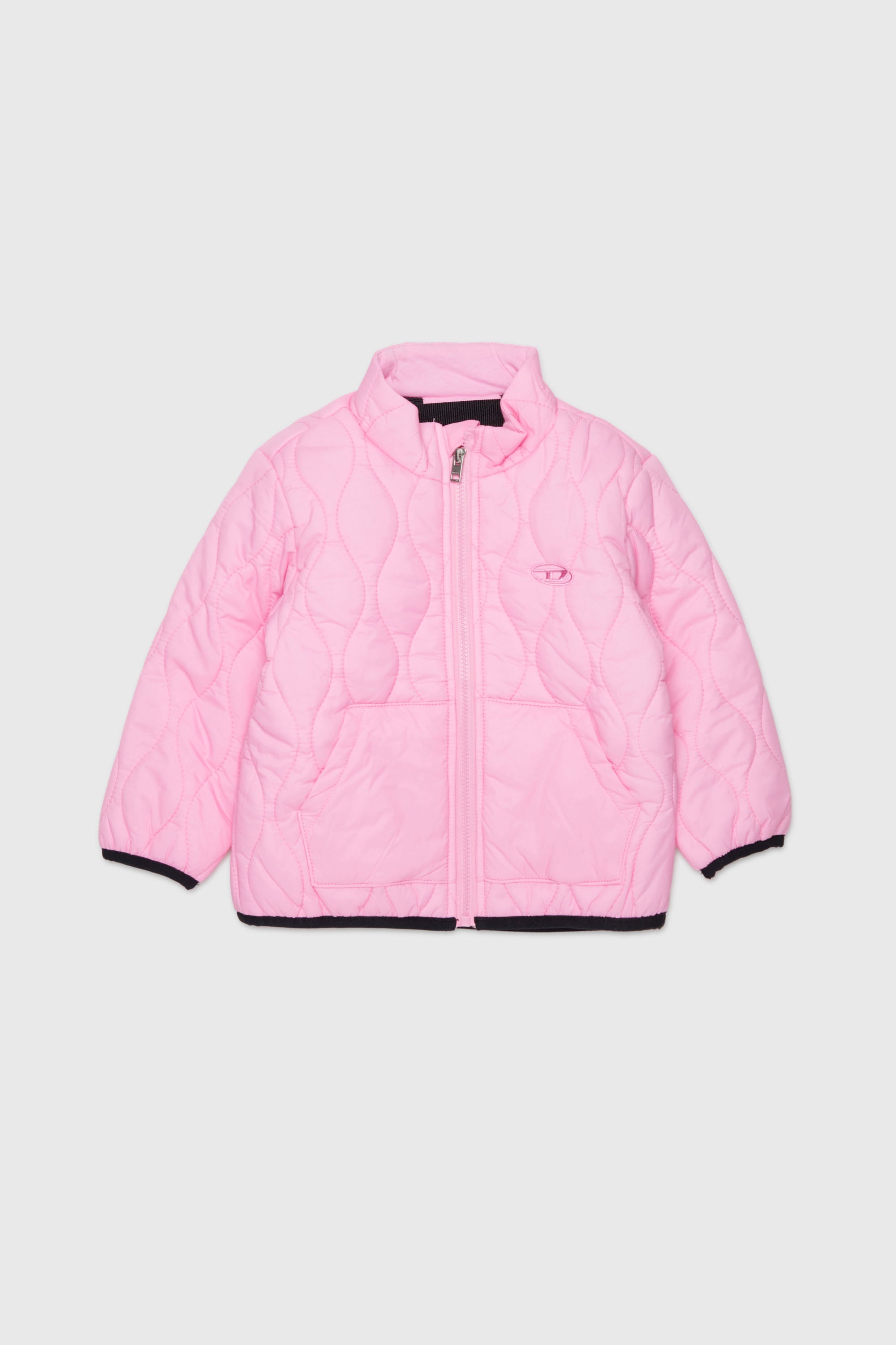 Diesel - JONIONB, Man's Quilted jacket with Oval D embroidery in Pink - 1