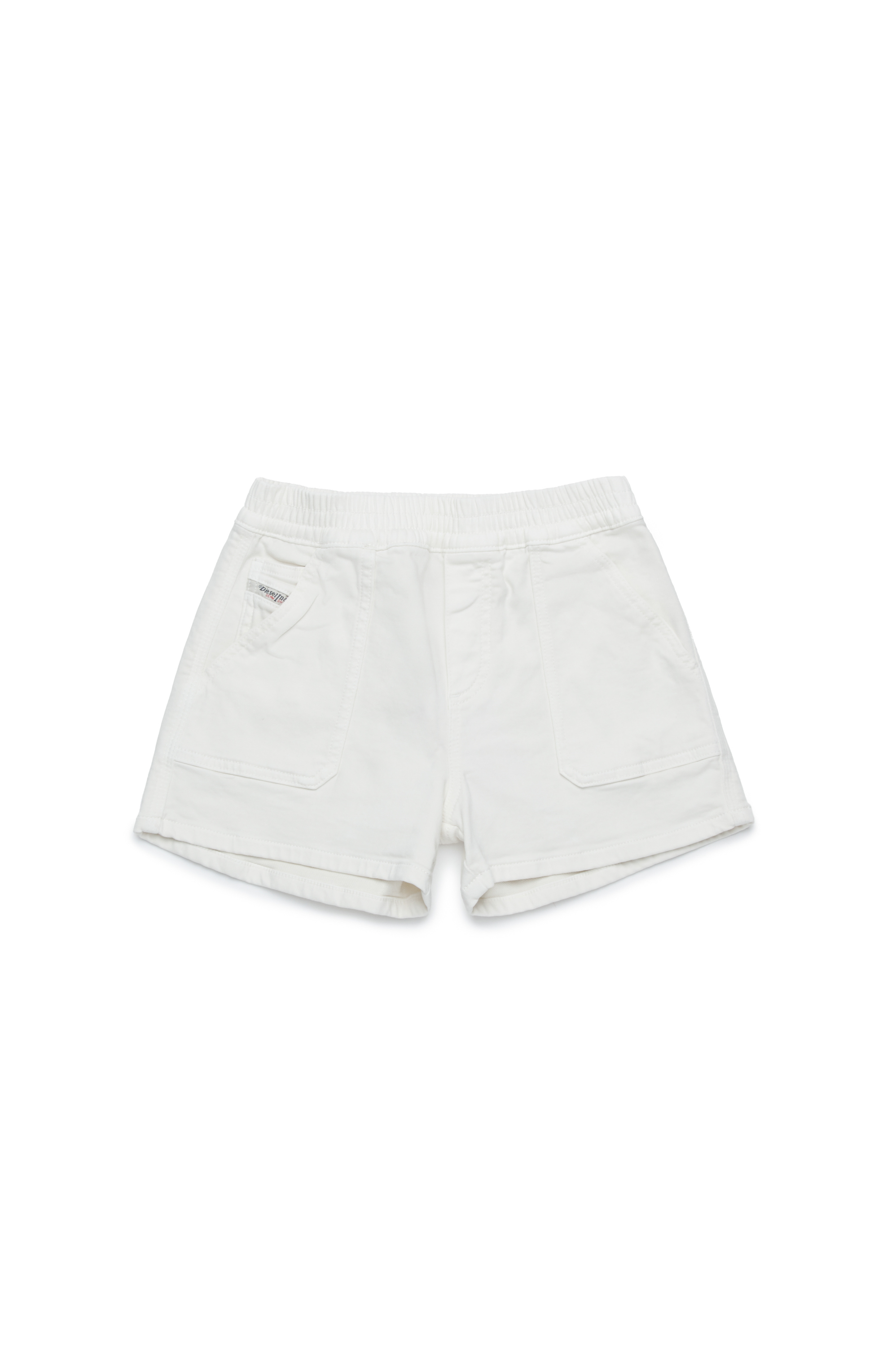 Diesel - PINTY JJJ, Woman's Coloured JoggJeans stretch shorts in White - 1