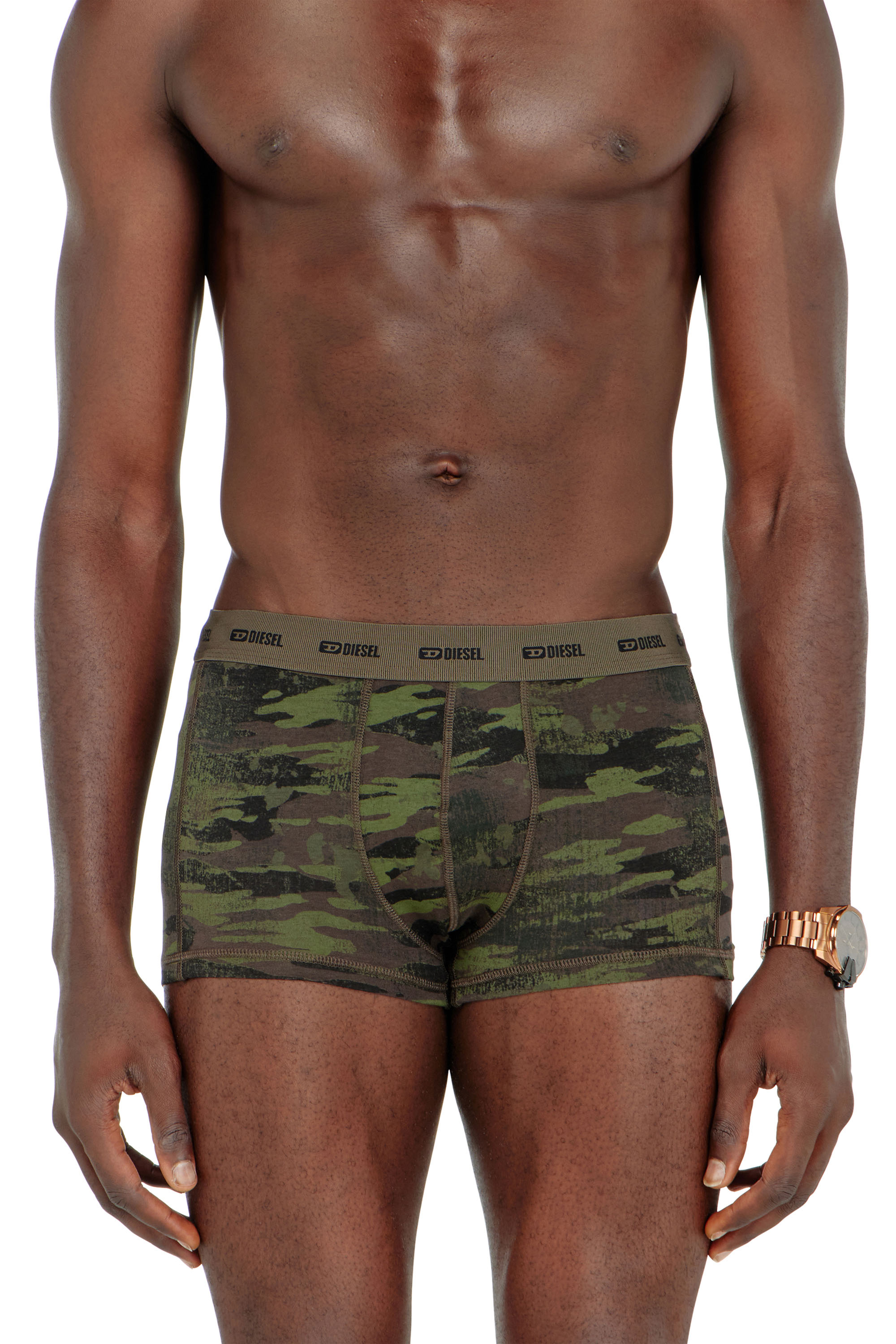 Diesel - DAMIEN-UTLT-3PACK, Man's Three-pack of boxer briefs plain and camo in null - 3