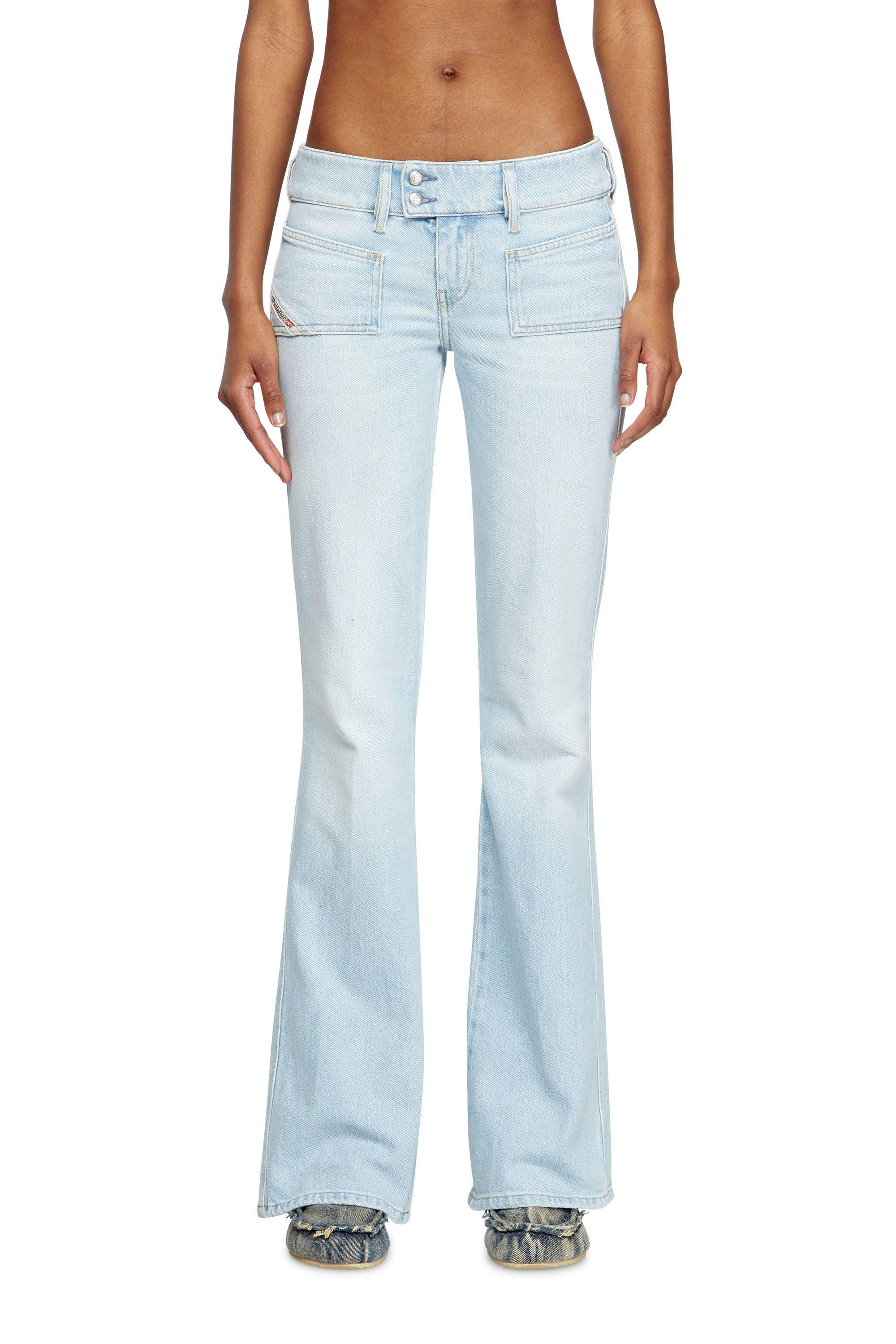 Diesel - Woman's Bootcut Jeans D-Hush 09M11, Light Blue - 3