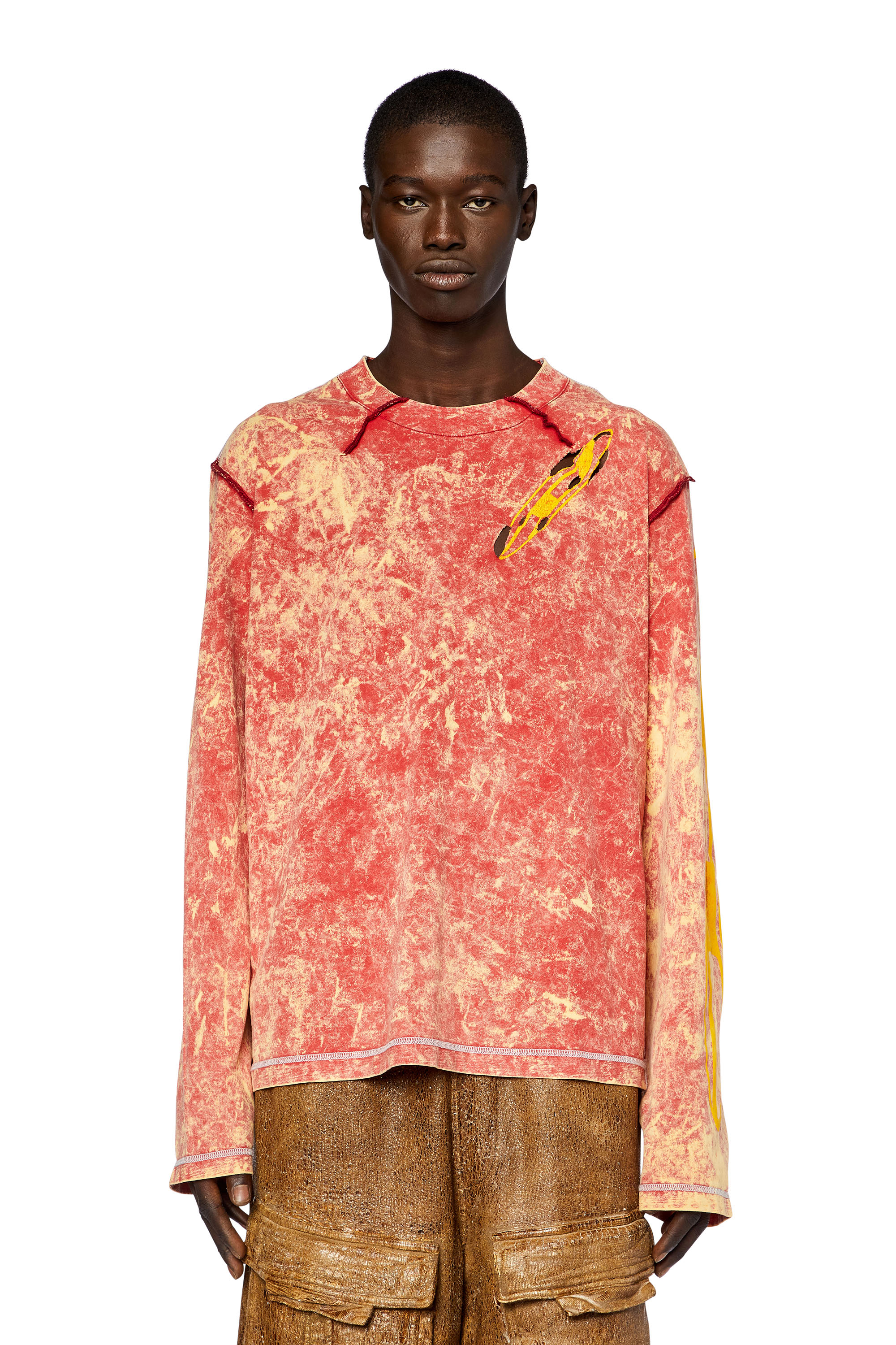 Diesel - T-CRAMIVOLKK-LS, Red - Image 1