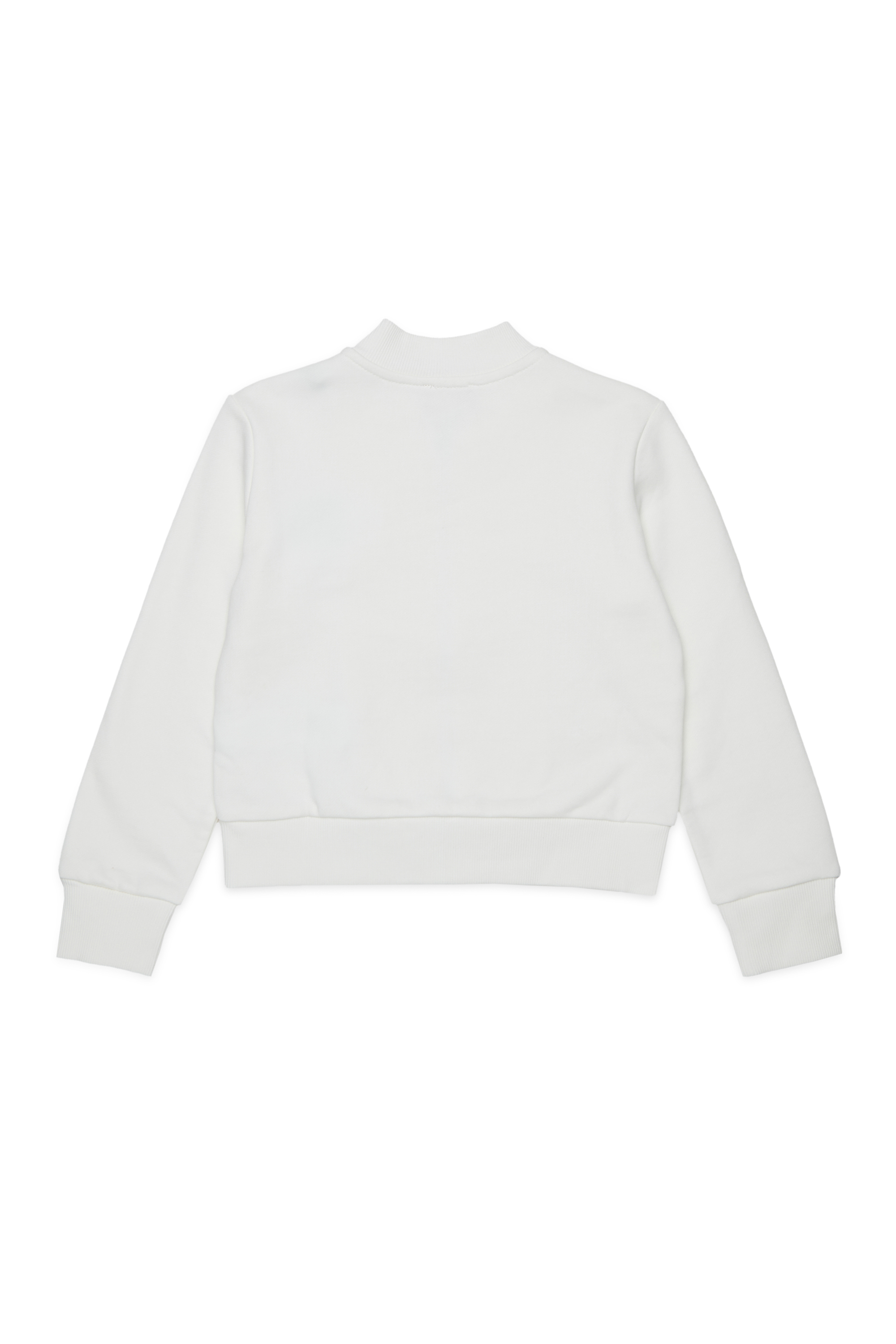 Diesel - SKIPPY, Woman's Zipped sweatshirt with embroidery in White - 2