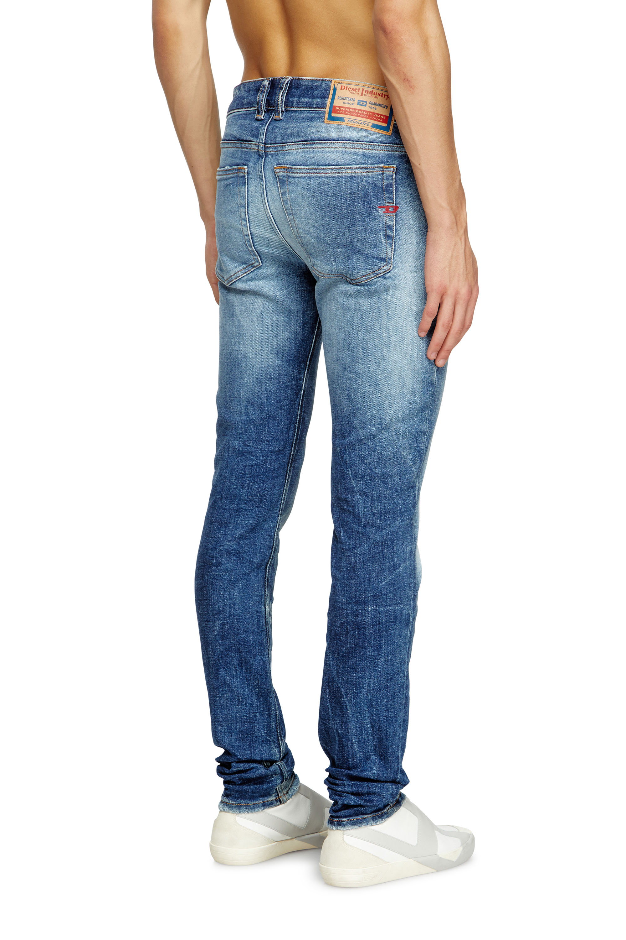 Skinny Jeans 1979 Sleenker 09M27, Dark Blue Diesel - Man's Skinny Jeans 1979 Sleenker 09M27, Dark Blue - 4