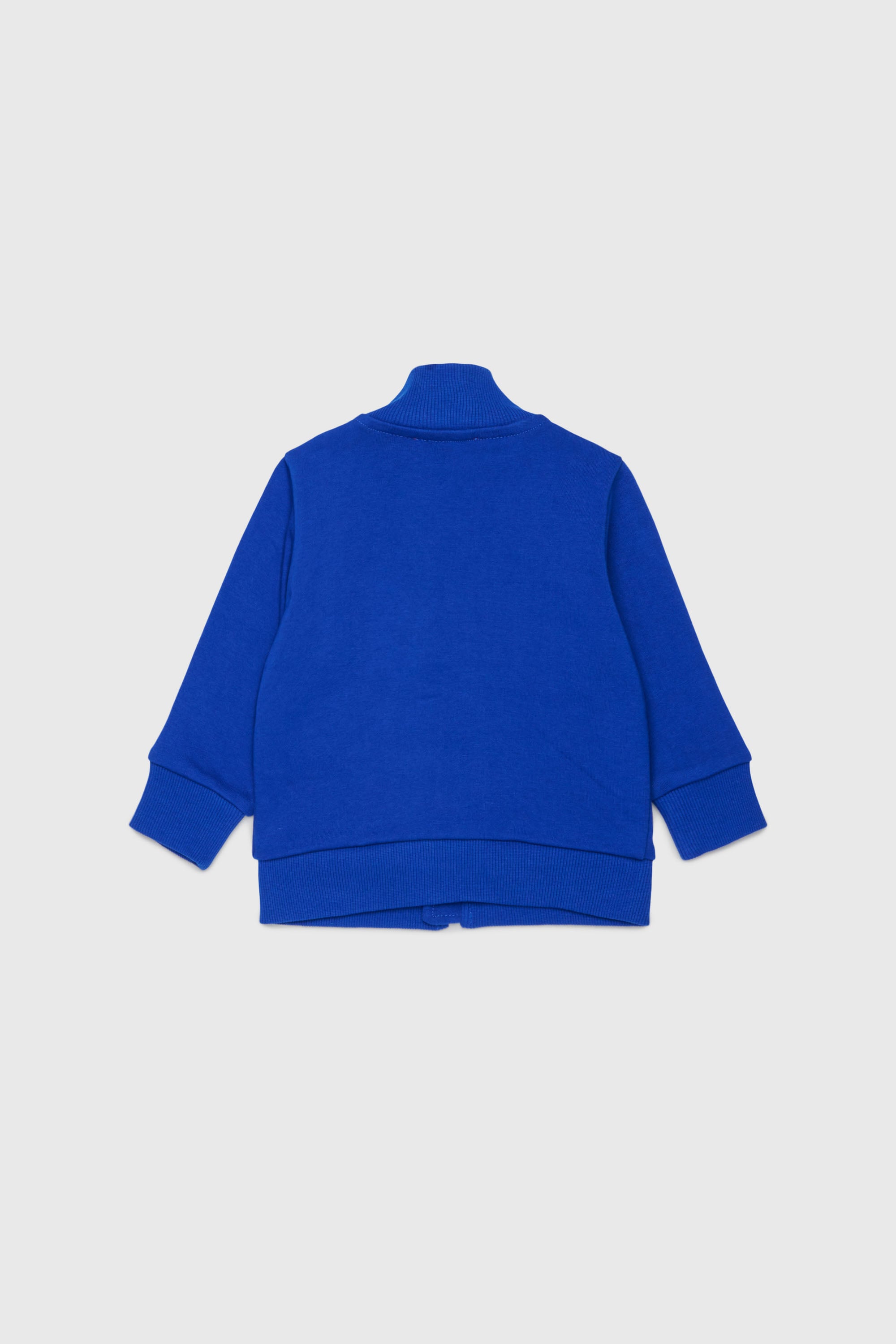 Diesel - SDSELZIPB, Unisex's Zip-up sweatshirt with logo print in Blue - 2