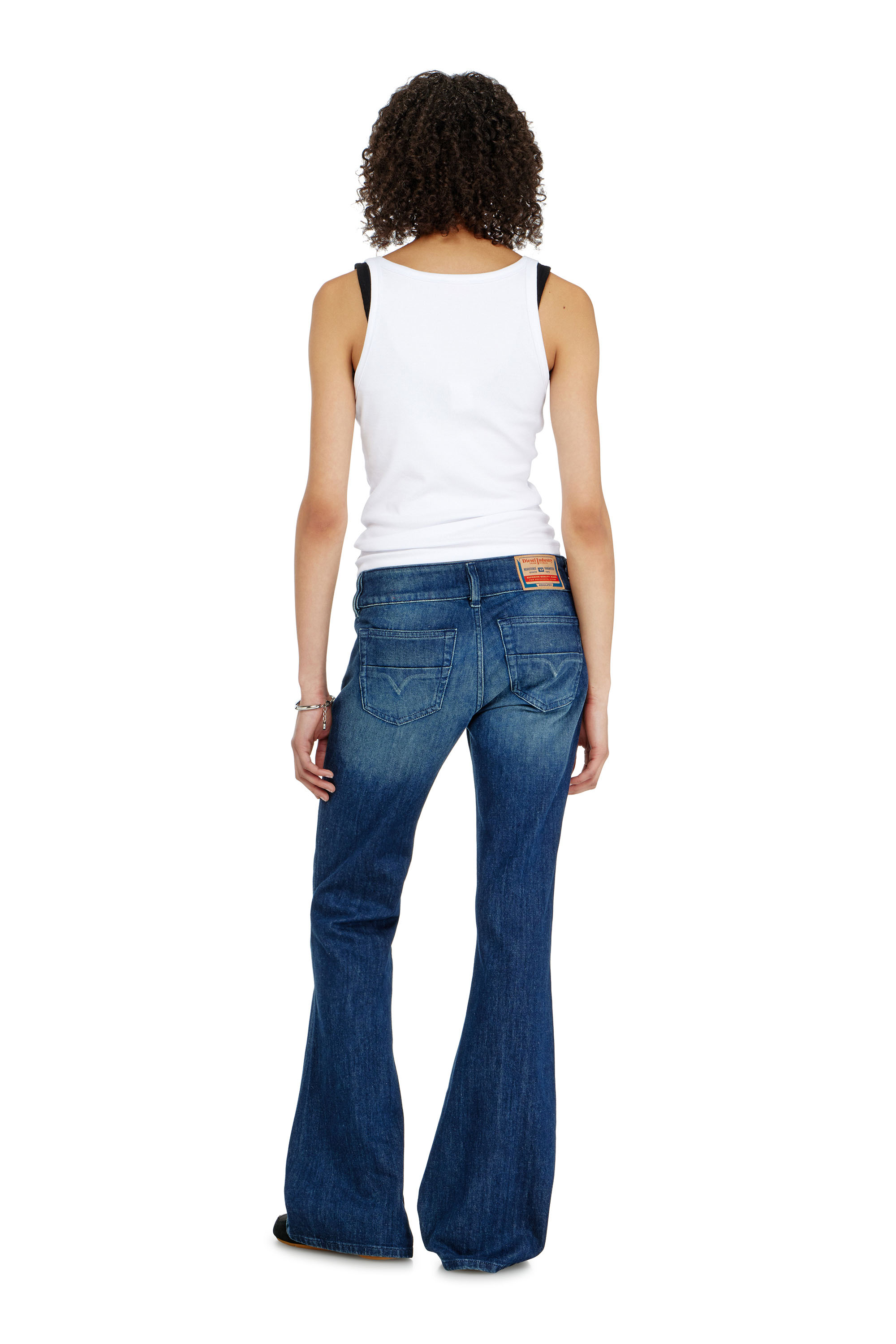 Diesel - Woman's Bootcut Jeans D-Hush 0KBBR, Dark Blue - 3