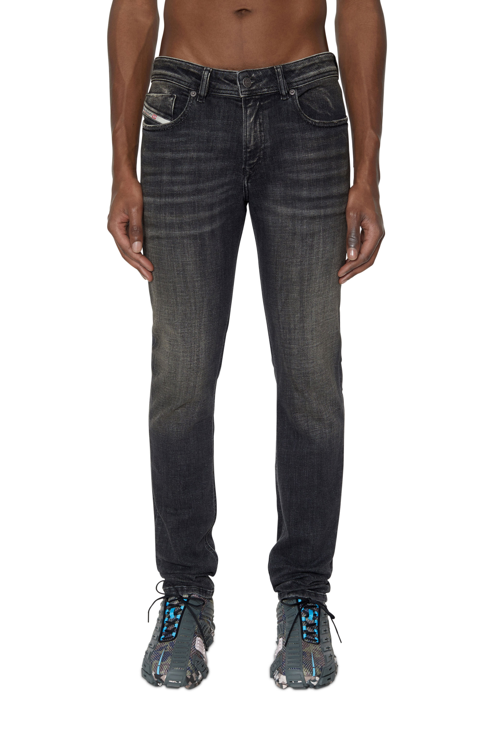 Diesel - 1979 Sleenker 09D88 Skinny Jeans, Black/Dark grey - Image 1