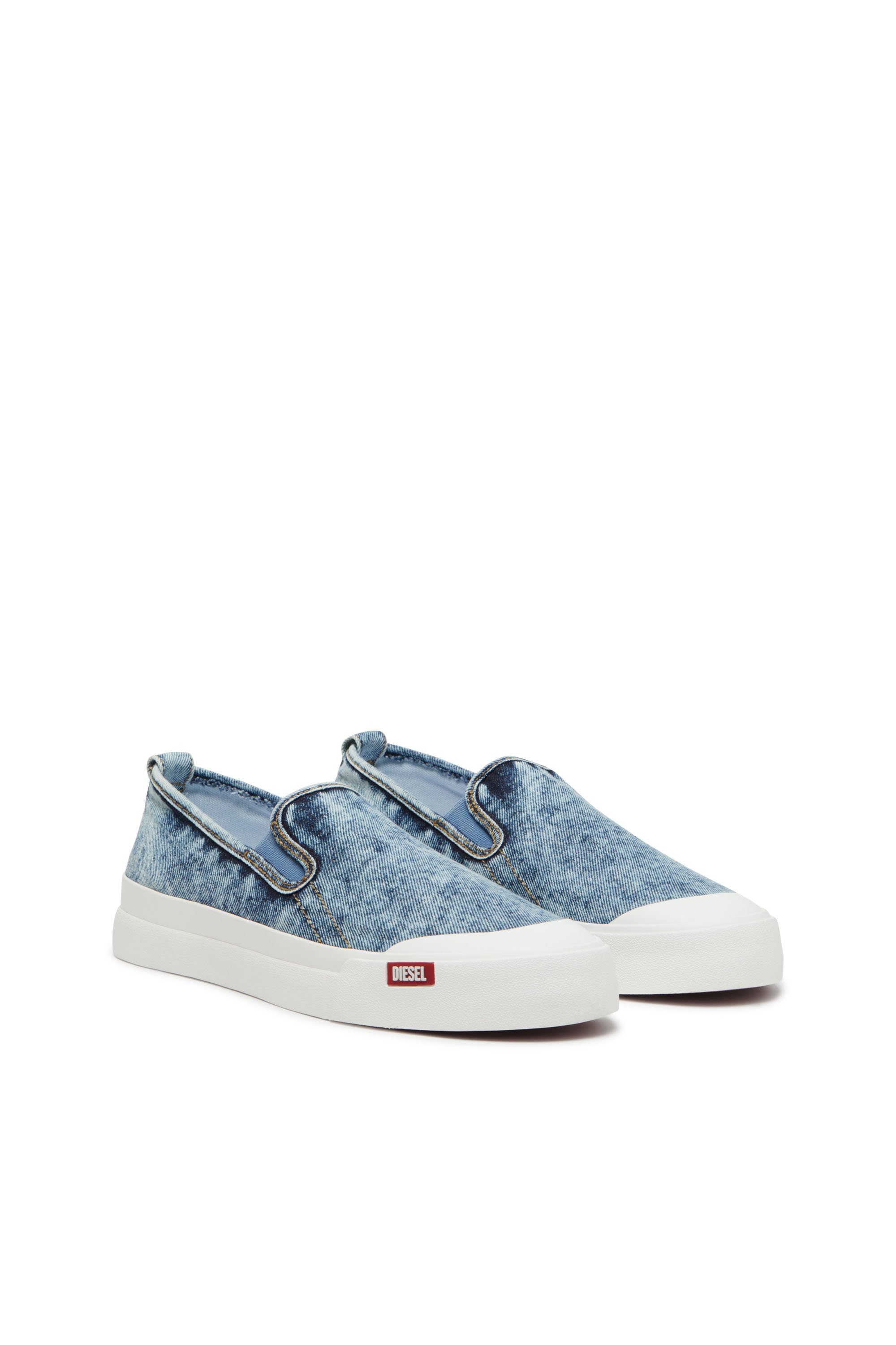 Diesel - S-ATHOS NMD SO, Man's Denim slip-on sneakers in Blue - 2