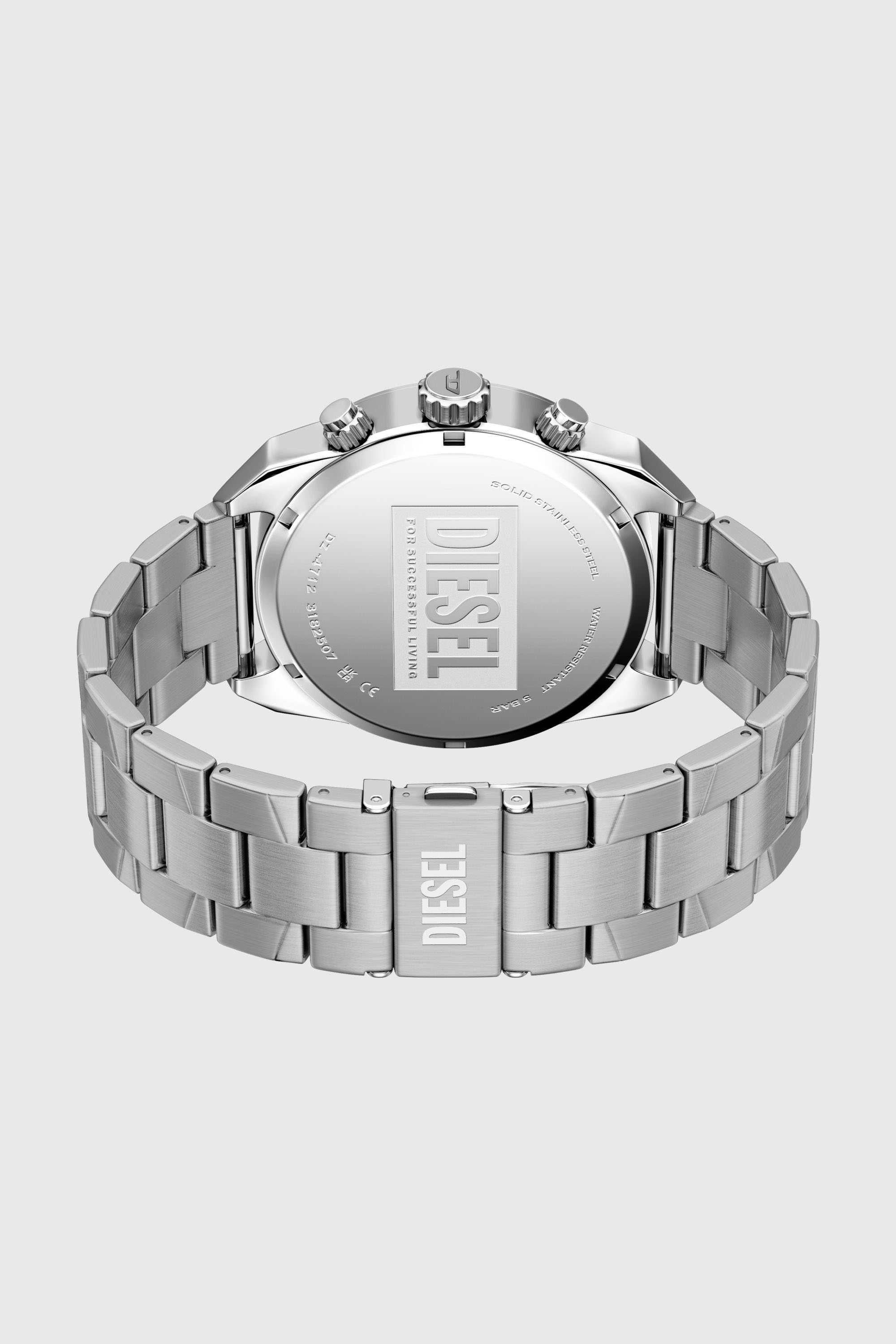 Diesel - DZ4712 WATCH, Man's Spiked stainless steel watch in Silver - 6