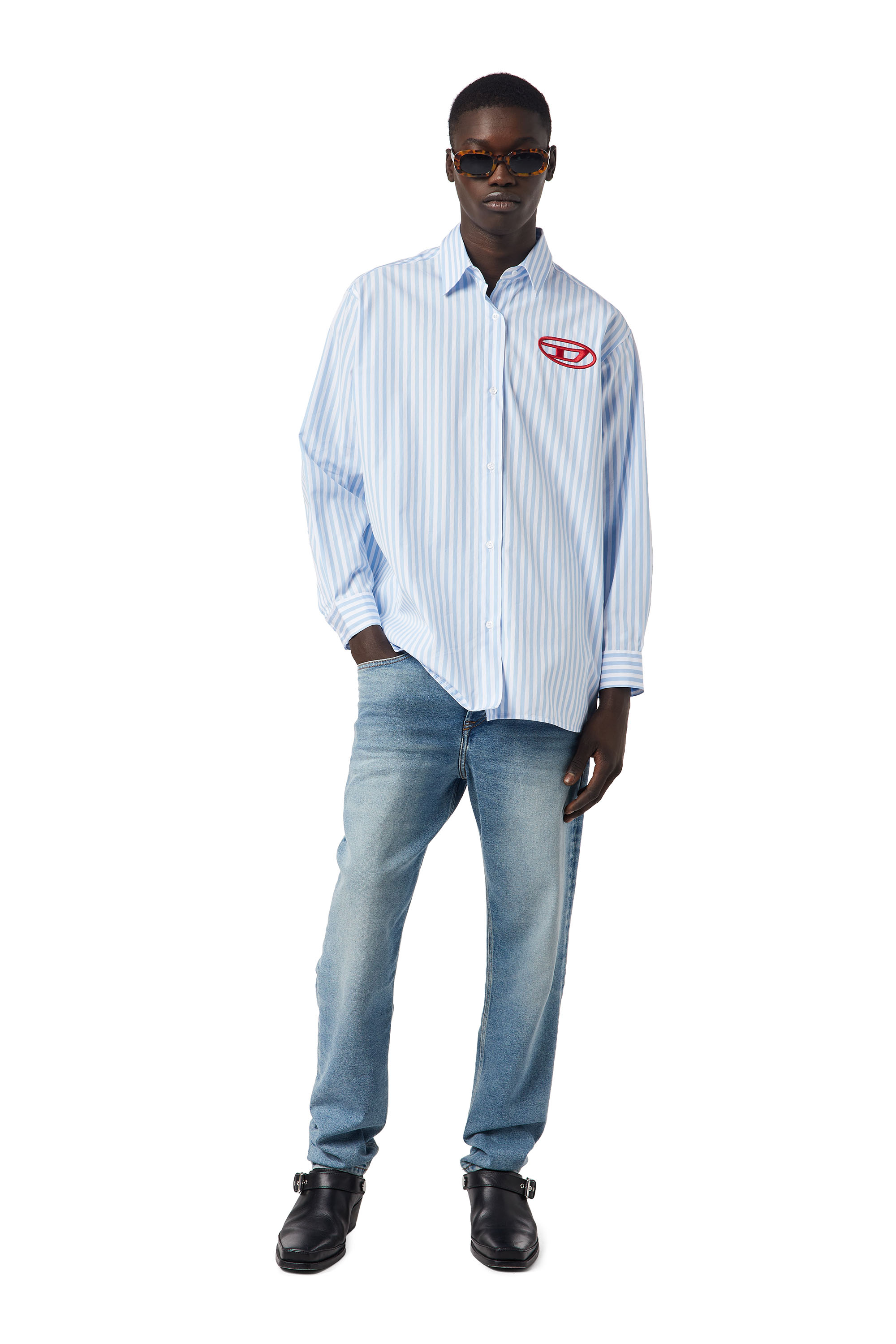 Diesel - 2005 D-Fining 09C77 Tapered Jeans, Light Blue - Image 2