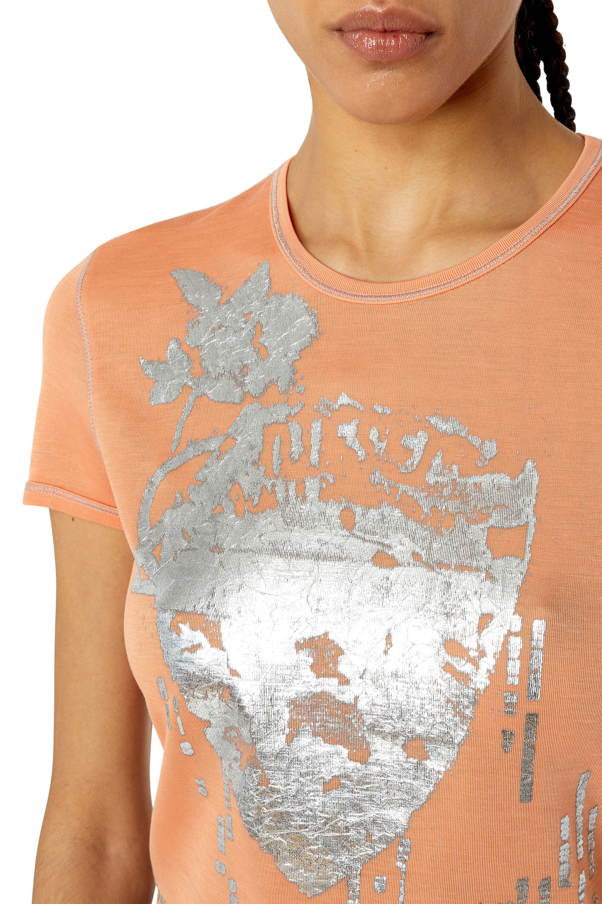 Diesel - T-UNCUTIE-LONG-G4, Pink - Image 4