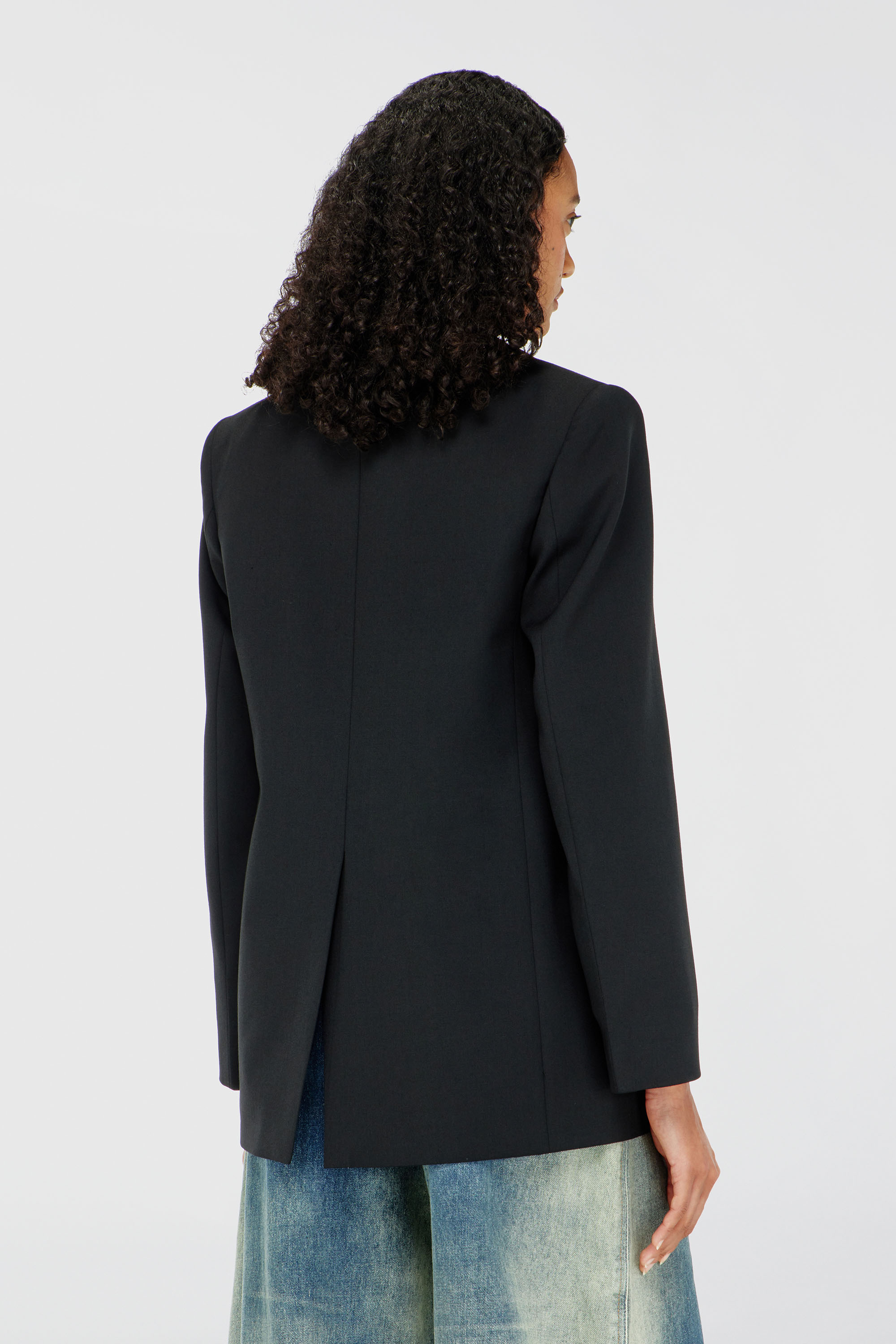 Diesel - G-KESS-R1, Woman's Blazer in wool blend in Black - 4