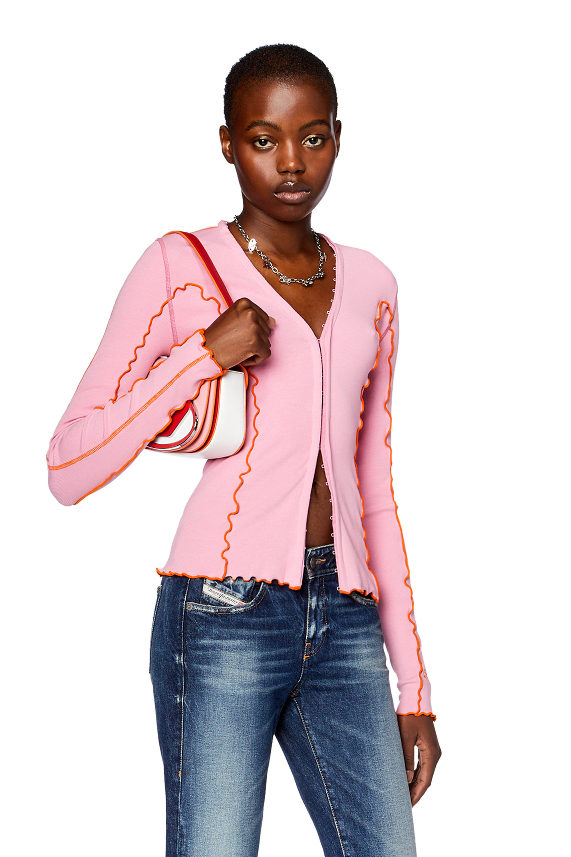 Diesel - T-RIBAS, Hot pink - Image 1