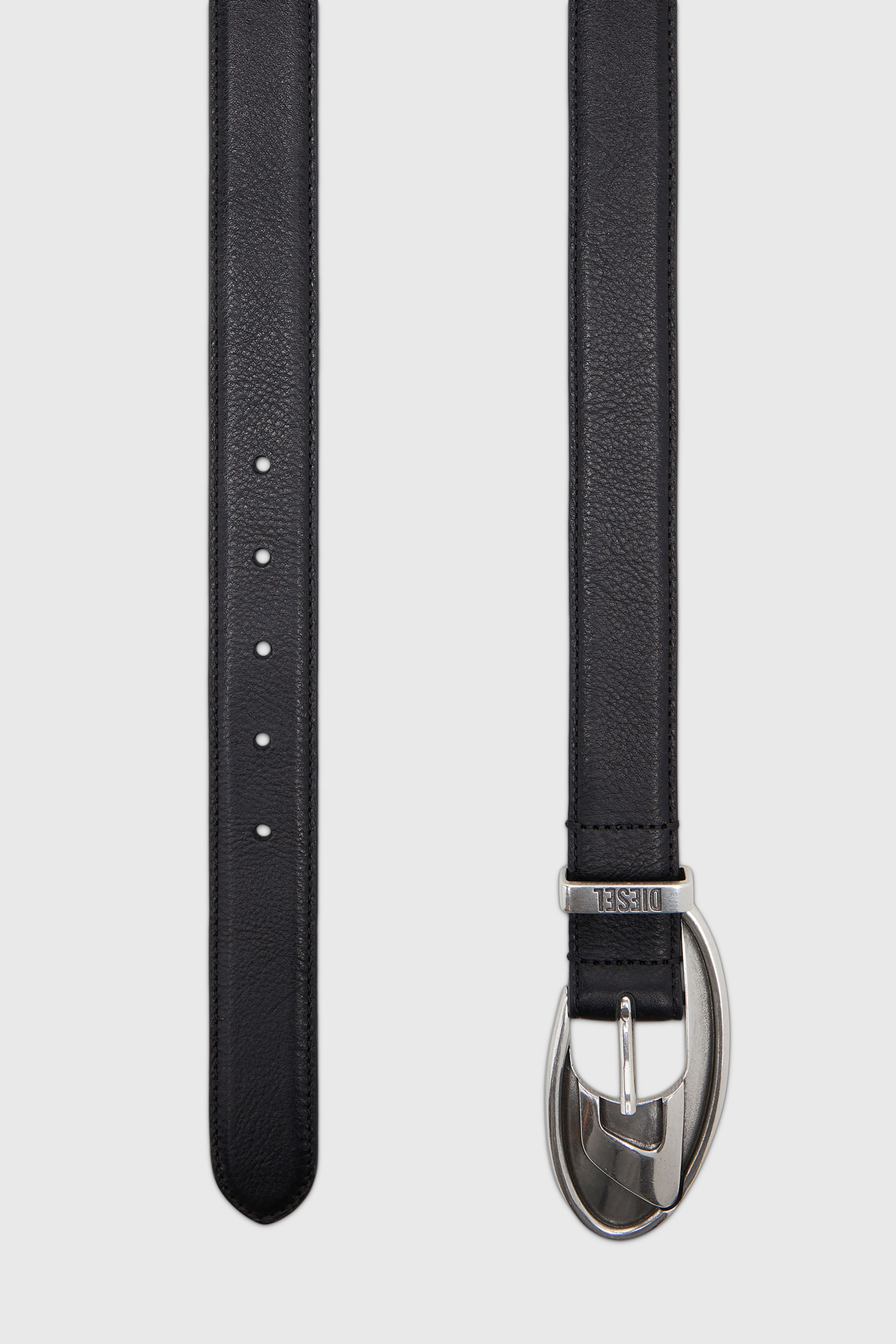 Diesel - B-D ROP 30, Unisex's 3 cm belt in bonded leather in Black - 2