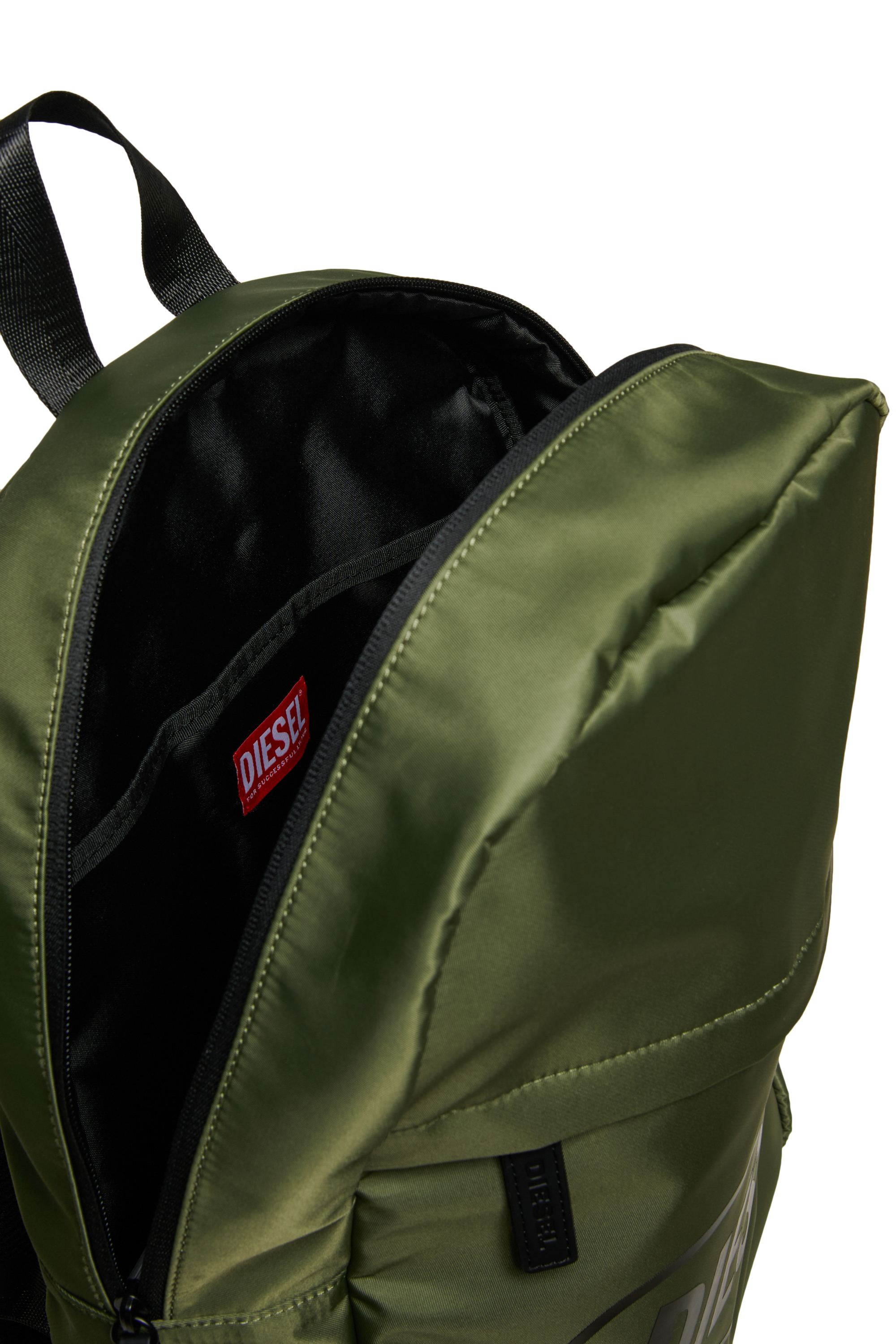Diesel - WISTY, Man's WISTY Nylon backpack with logo in Green - 5