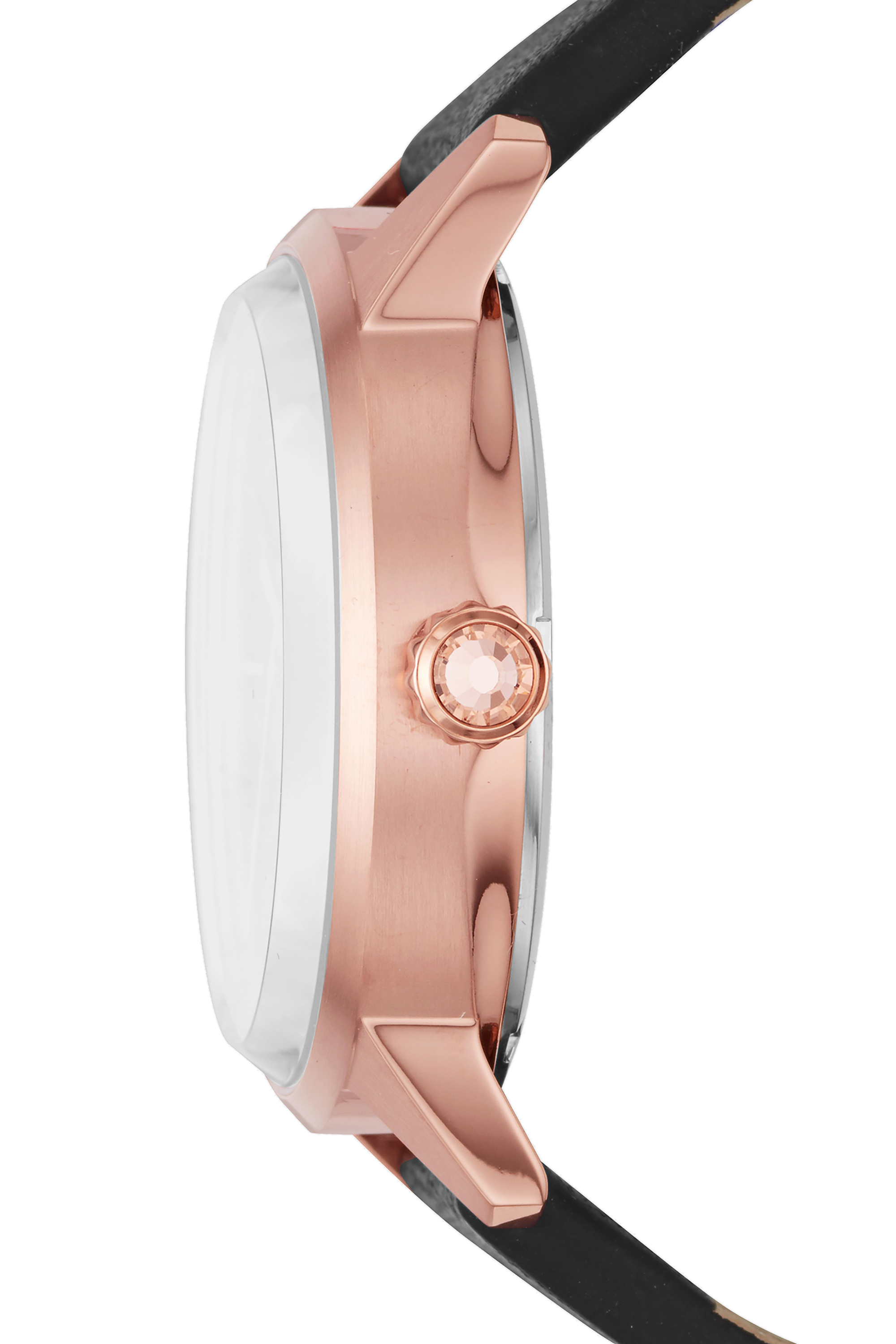 Diesel - DZ5573, Woman's Castilla black watch with glittered dial, 38 mm in Bright Black - 2