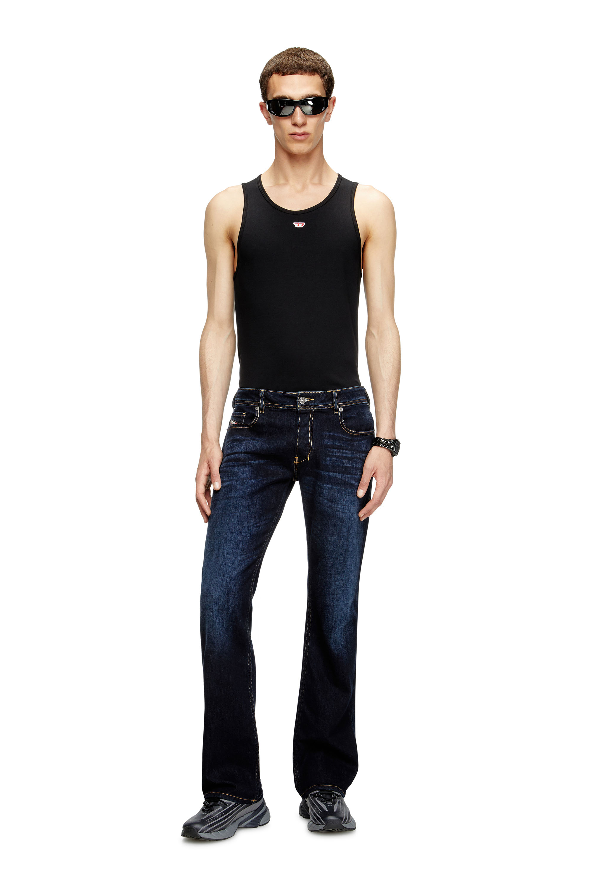 Bootcut Jeans 2007 Zatiny 009ZS, Dark Blue Diesel - Man's Bootcut Jeans 2007 Zatiny 009ZS, Dark Blue - 1