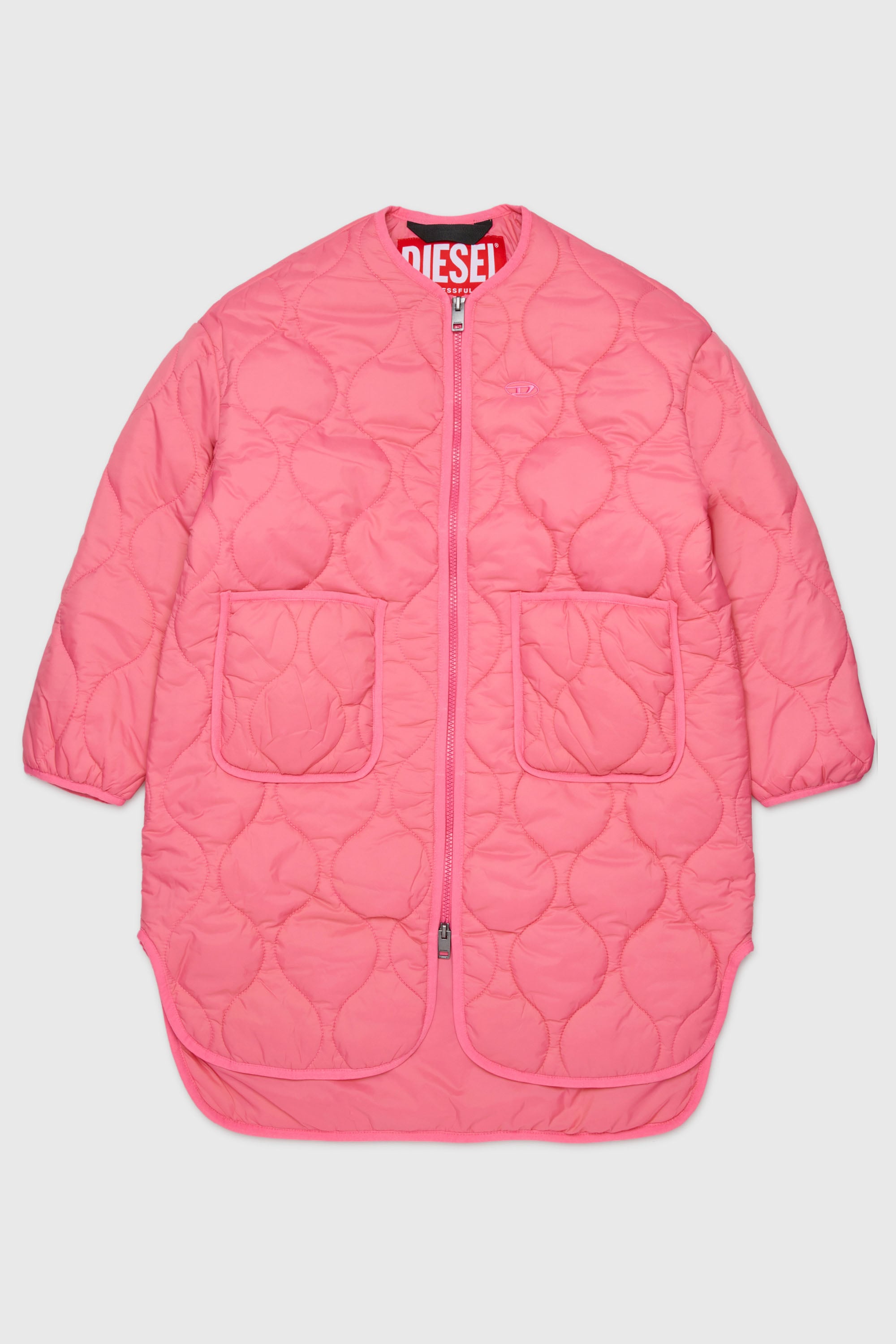 Diesel - JPOP, Woman's Liner jacket in quilted nylon in Pink - 1