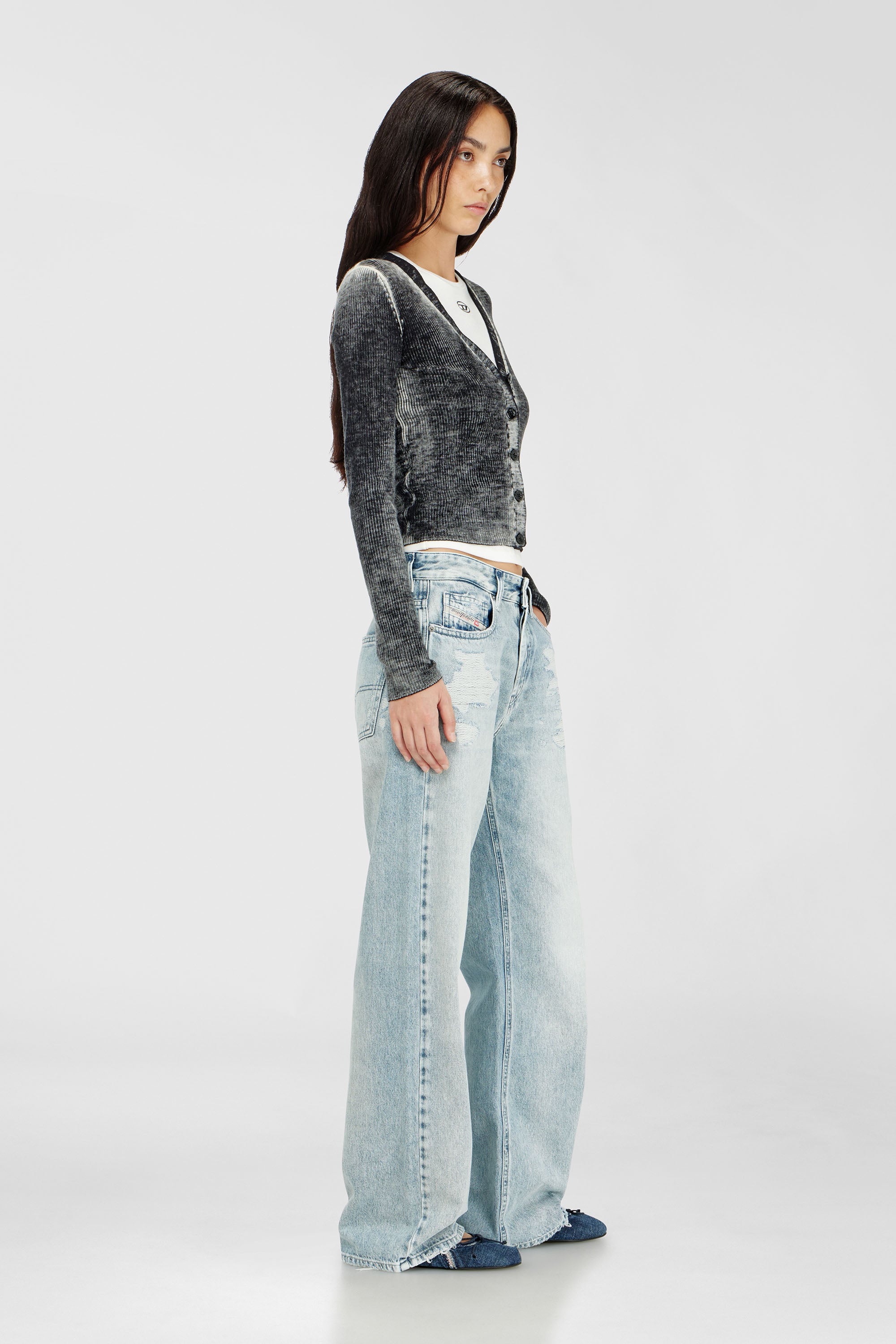 Diesel - Woman's Relaxed Jeans 1990 D-Waigee 09R51, Light Blue - 2
