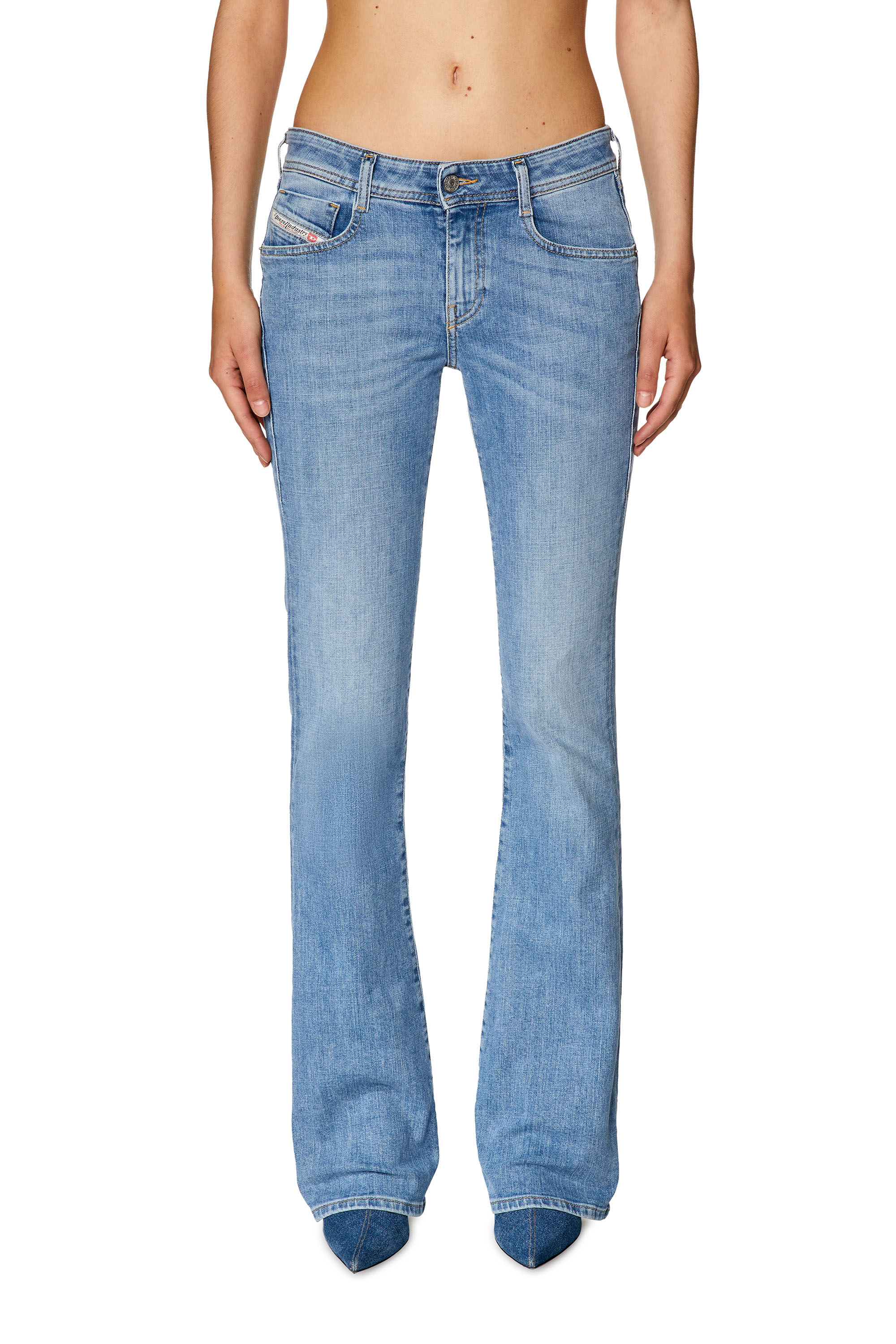 Diesel - 1969 D-Ebbey 09F76 Bootcut and Flare Jeans, Light Blue - Image 1