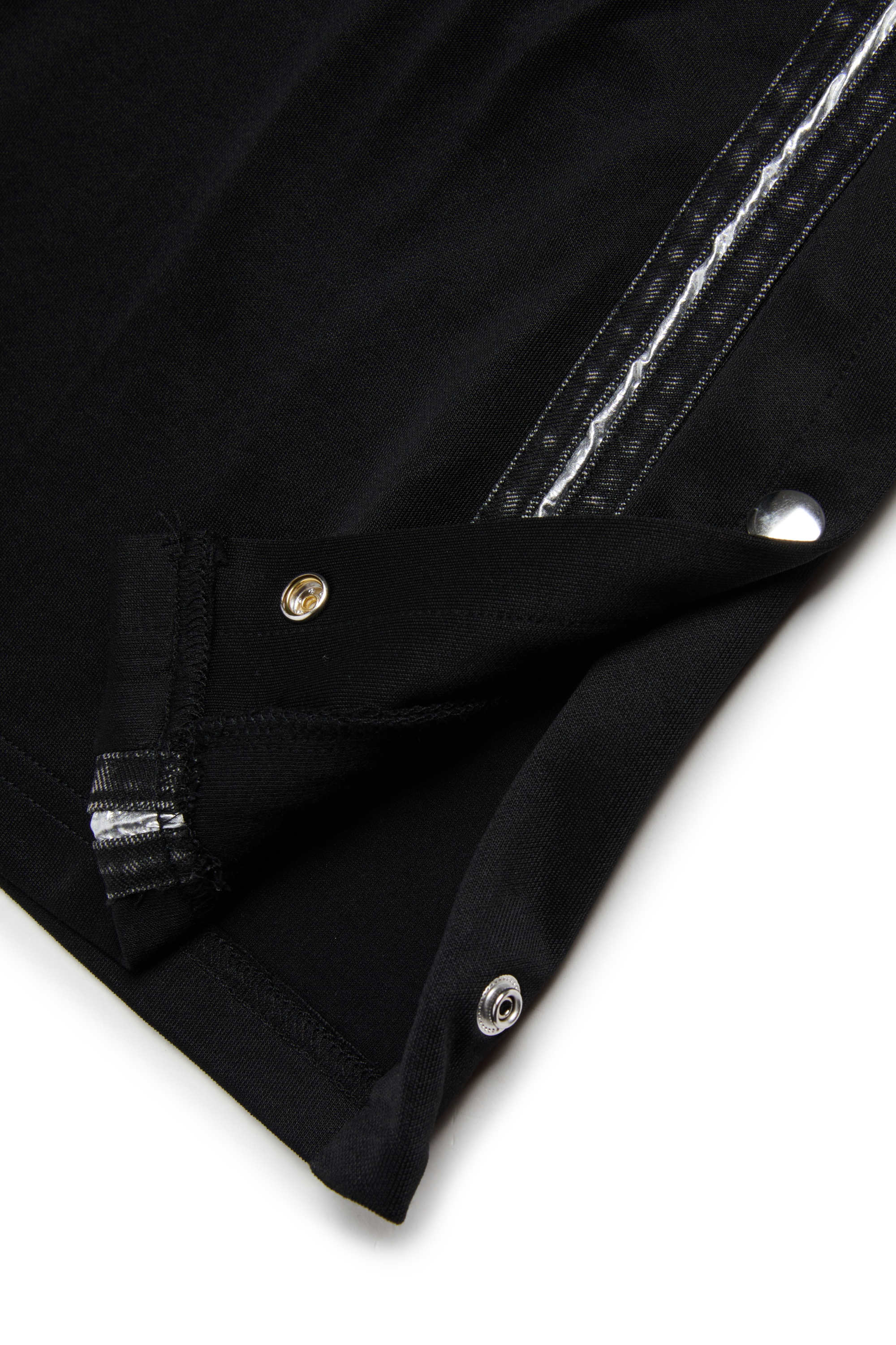 Diesel - PREET, Woman's Wide pants with snap buttons in Black - 4