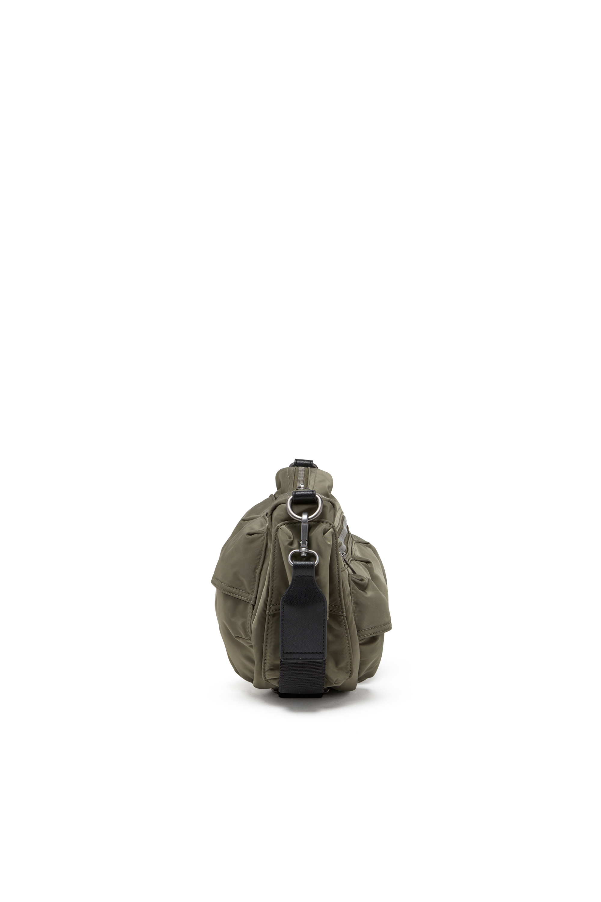 Diesel - MULTI-PKTS SHOULDER BAG X, Unisex's Multi-Pkts-Multipocket bag in utilitarian shell in Green - 4