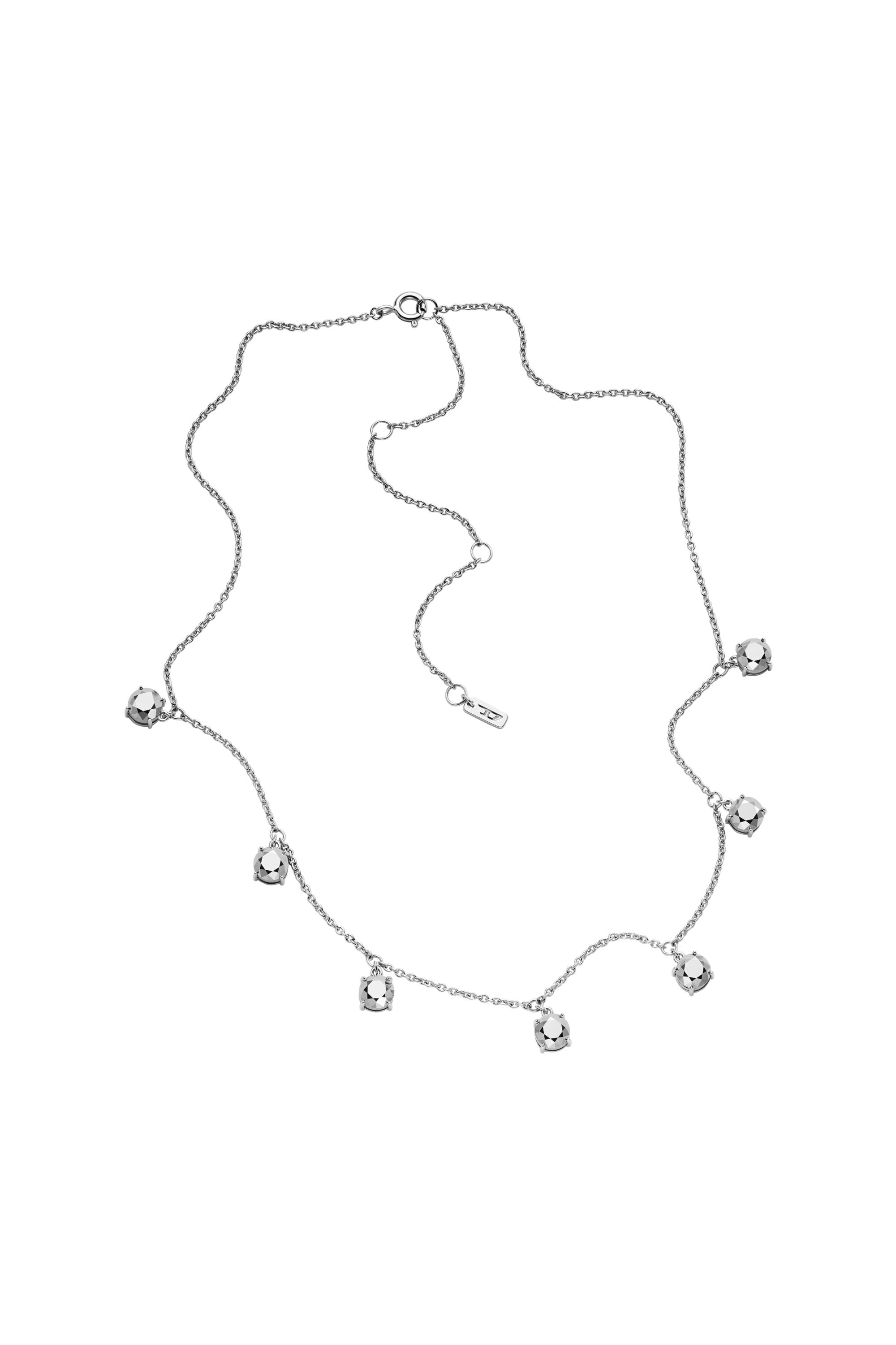 Diesel - DL1360040 STERLING SILVER JEWEL, Unisex's Sterling Silver Chain Necklace in Silver - 2