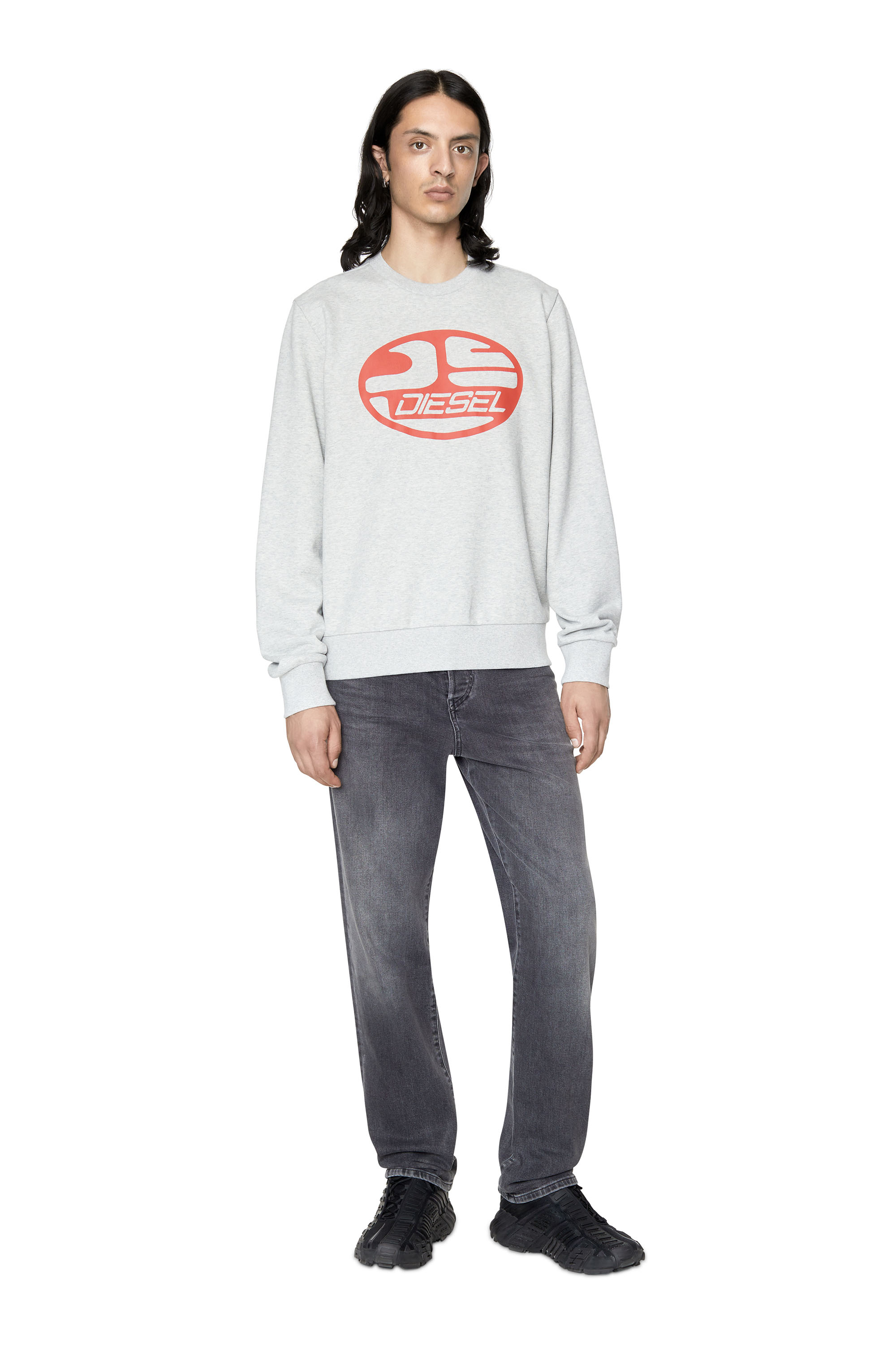 Diesel - 2020 D-Viker 09D49 Straight Jeans, Black/Dark grey - Image 2