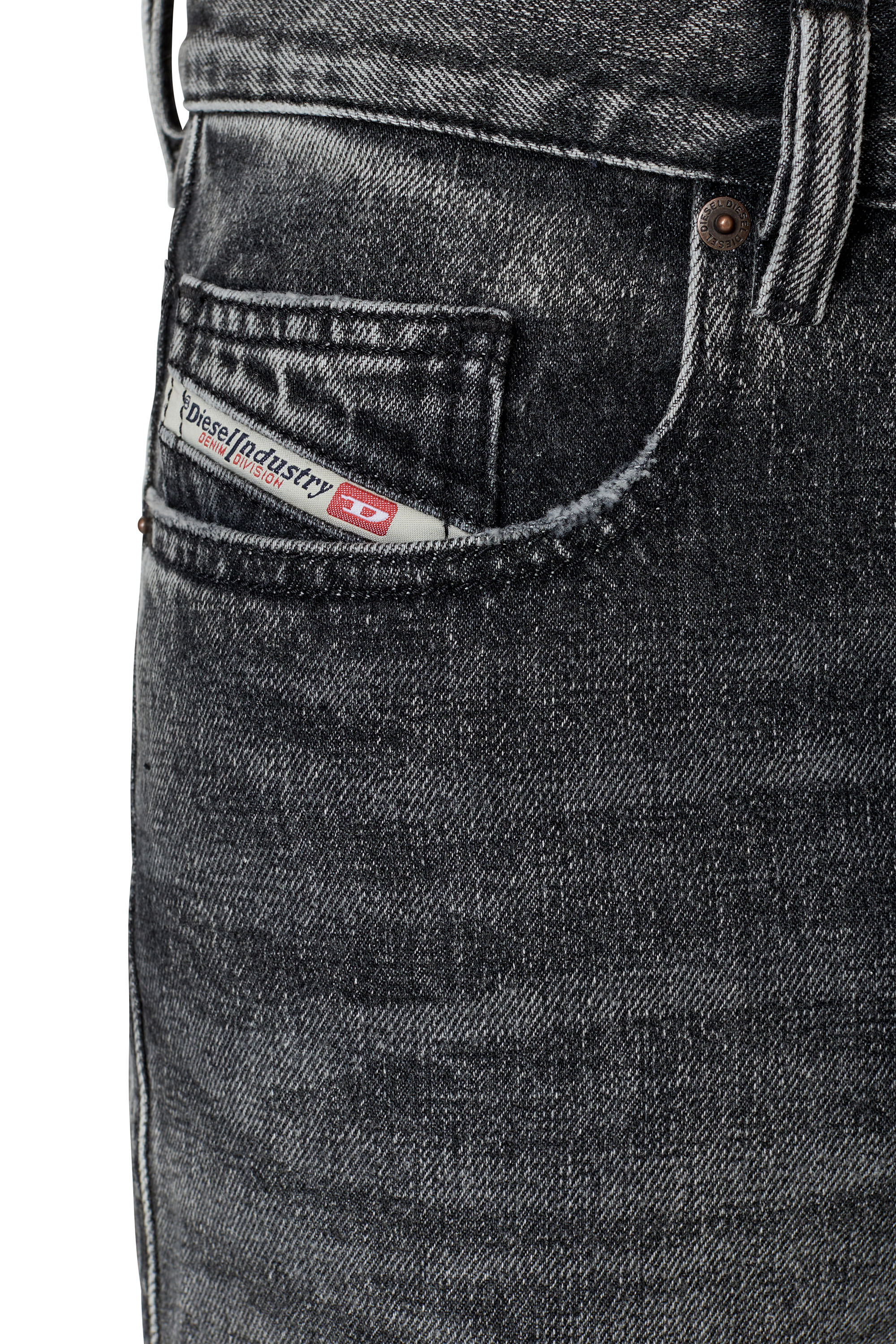 Diesel - 2020 D-Viker 007C4 Straight Jeans, Black/Dark grey - Image 3
