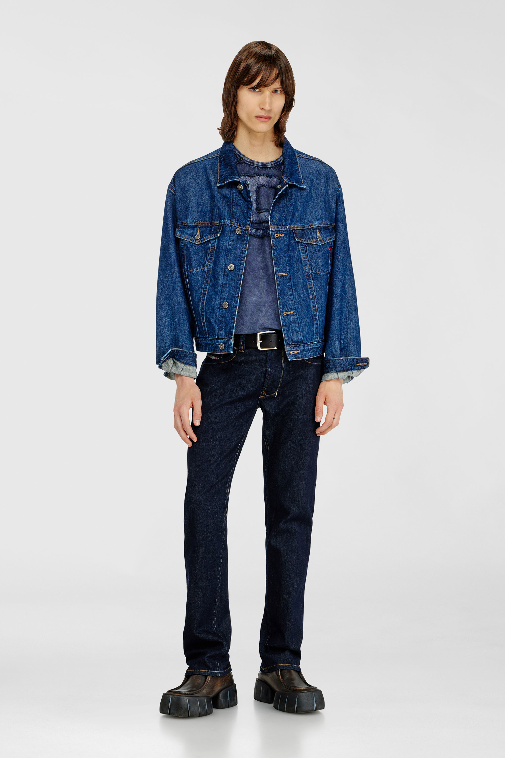 Diesel - Man's Regular Jeans 1985 Larkee 0DBEJ, Dark Blue - 1