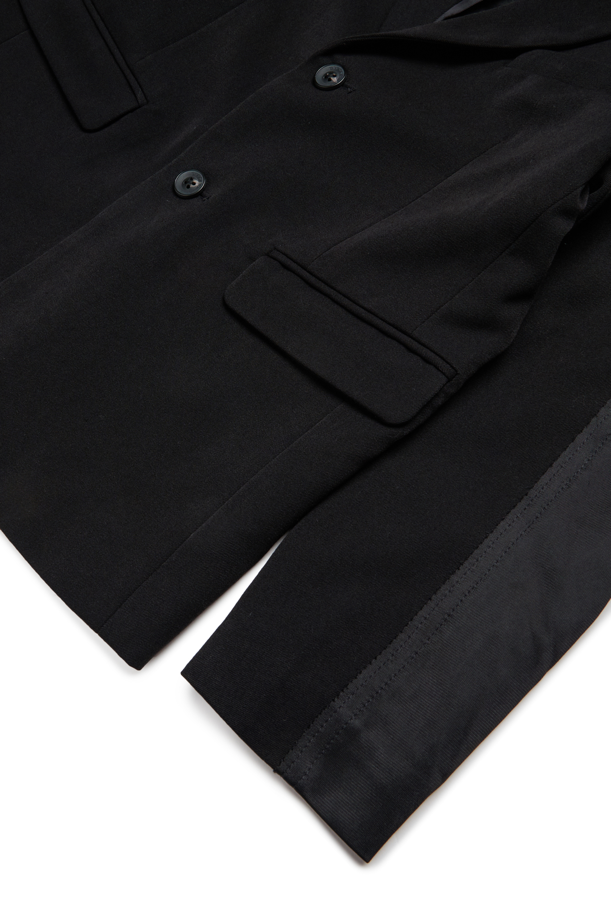 Diesel - JWIRE, Man's Suit jacket in mixed fabrics in Black - 4