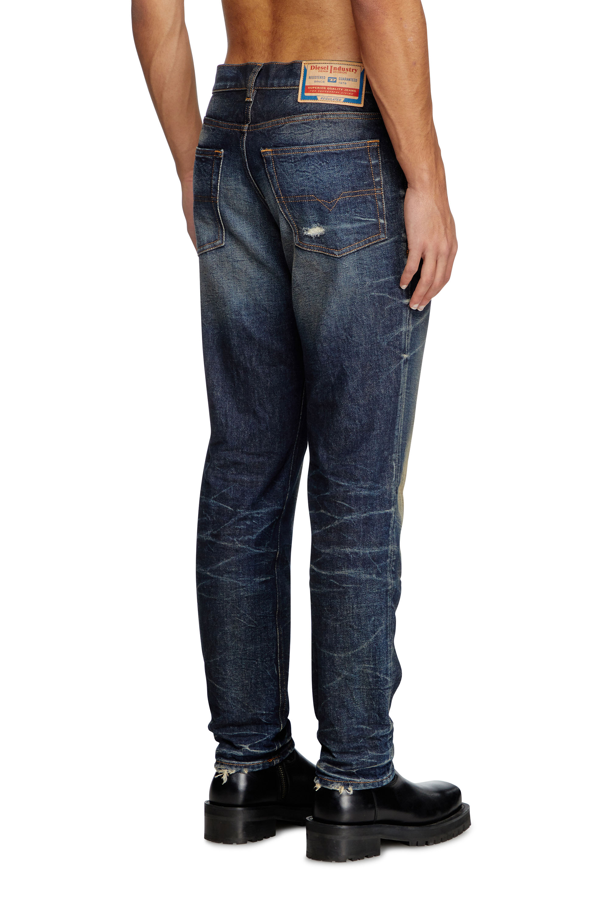 Diesel - Man's Regular Jeans 2023 D-Finitive 09L22, Dark Blue - 3