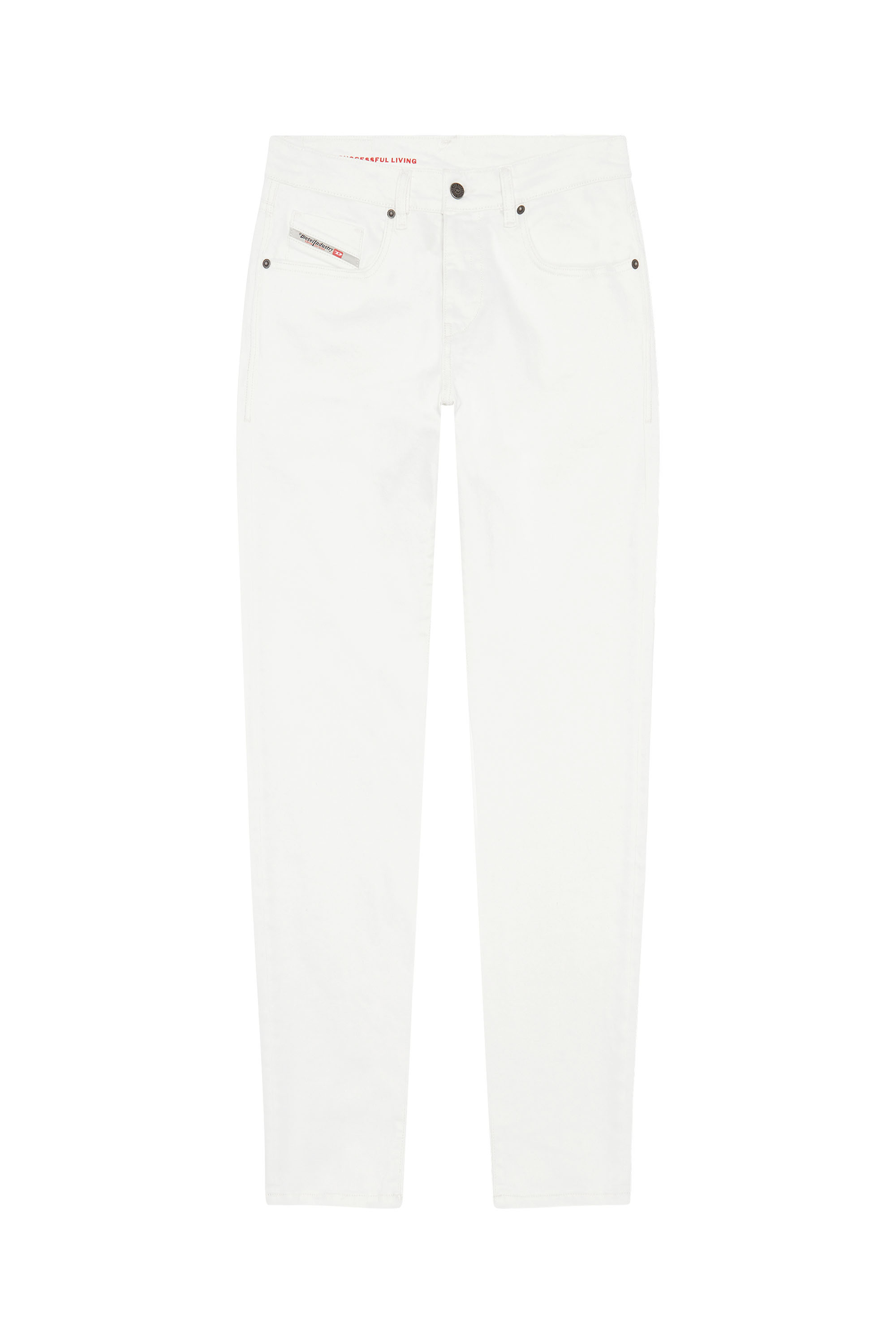 Diesel - 2019 D-Strukt 09D63 Slim Jeans, White - Image 6