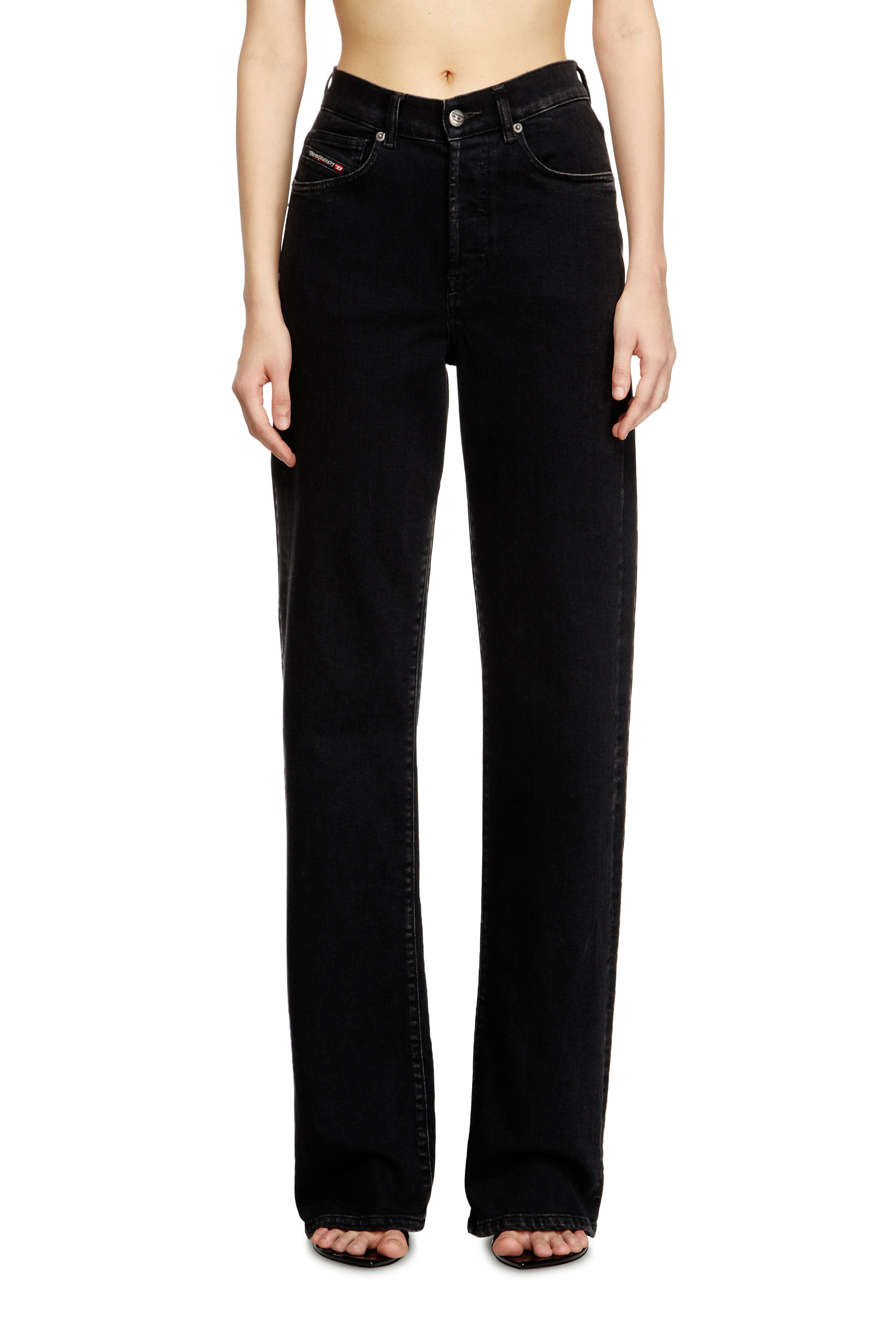 Diesel - Woman's Regular Jeans 1971 D-Sent 09N89, Black/Dark grey - 2