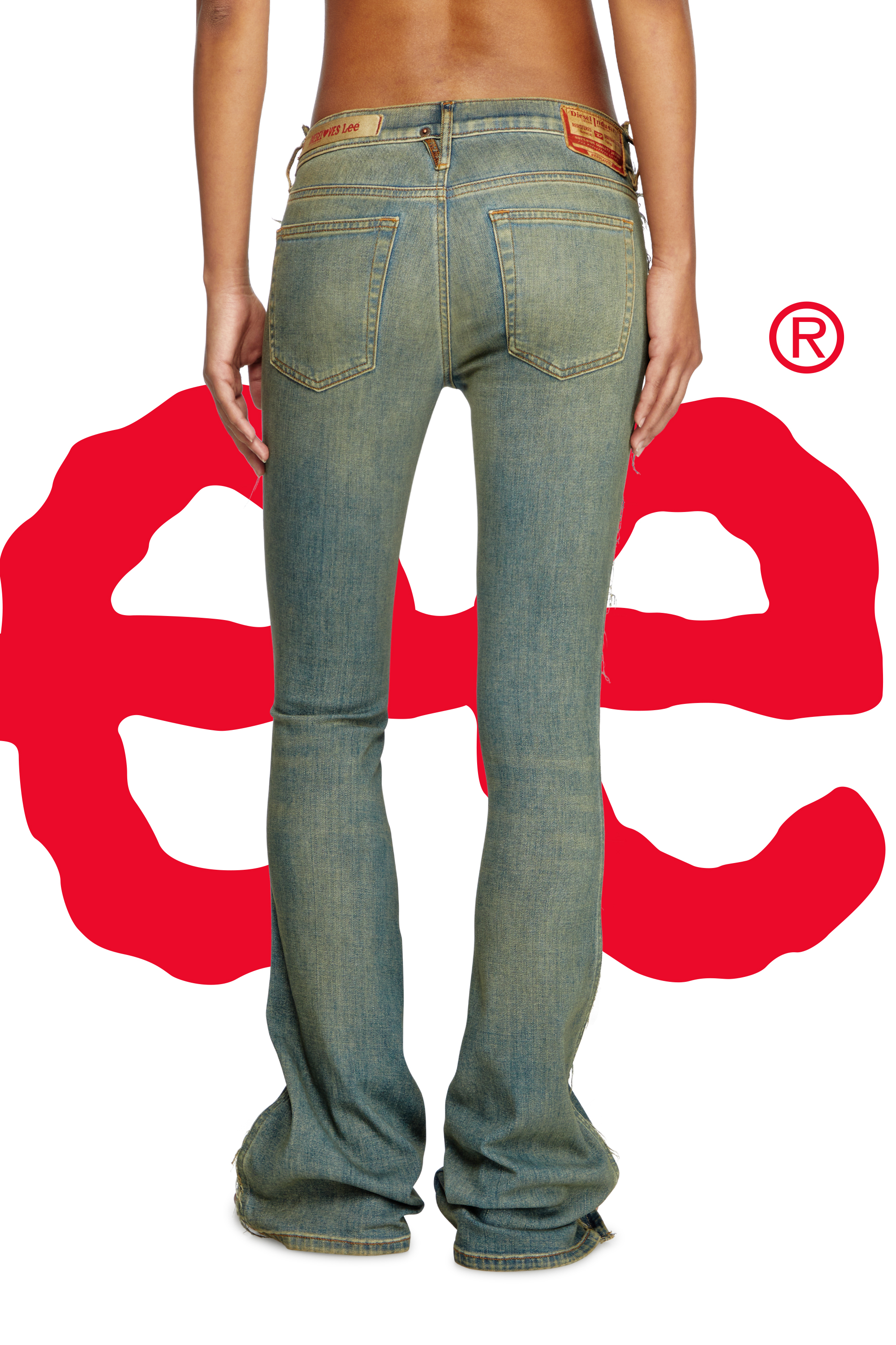 Diesel - Woman's Regular Jeans Dieseloves 02 09N01, Dark Blue - 4