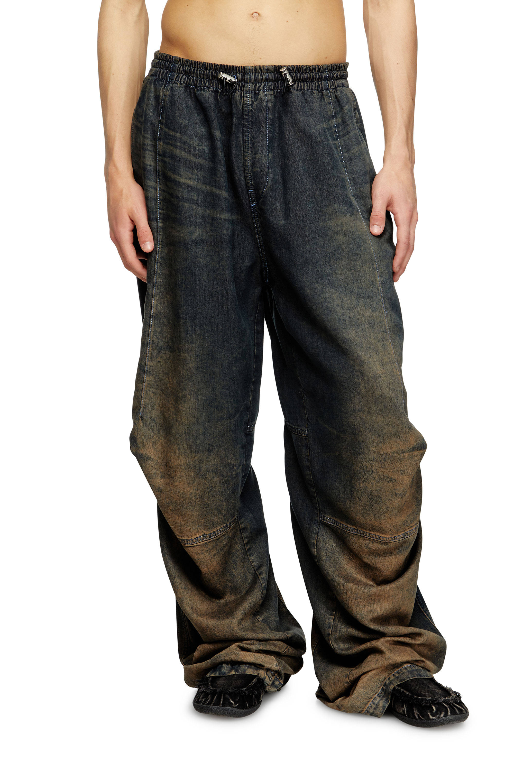 Diesel - Man's Relaxed Jeans D-Pari 068TF, Dark Blue - 3