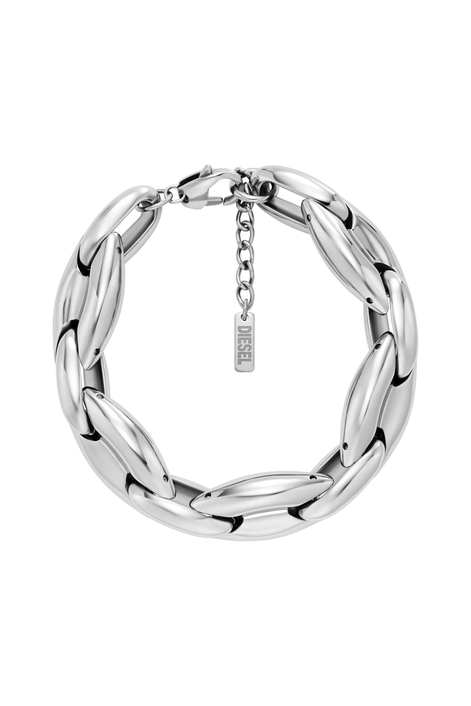 Diesel - DX1585040 JEWEL, Unisex's Stainless Steel Chain Bracelet in Silver - 1