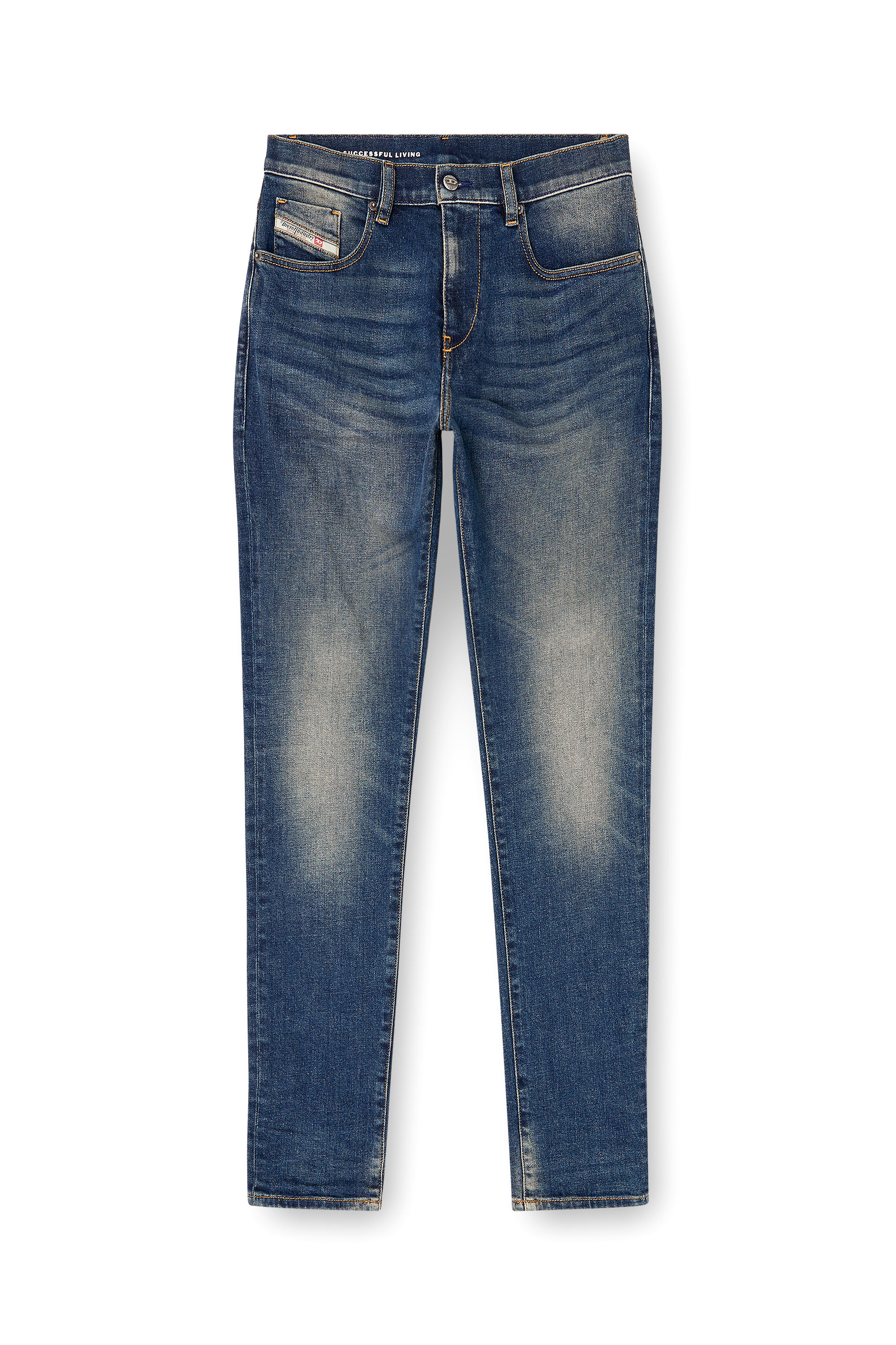 Diesel - Man's Slim Jeans 2019 D-Strukt 09M16, Dark Blue - 2